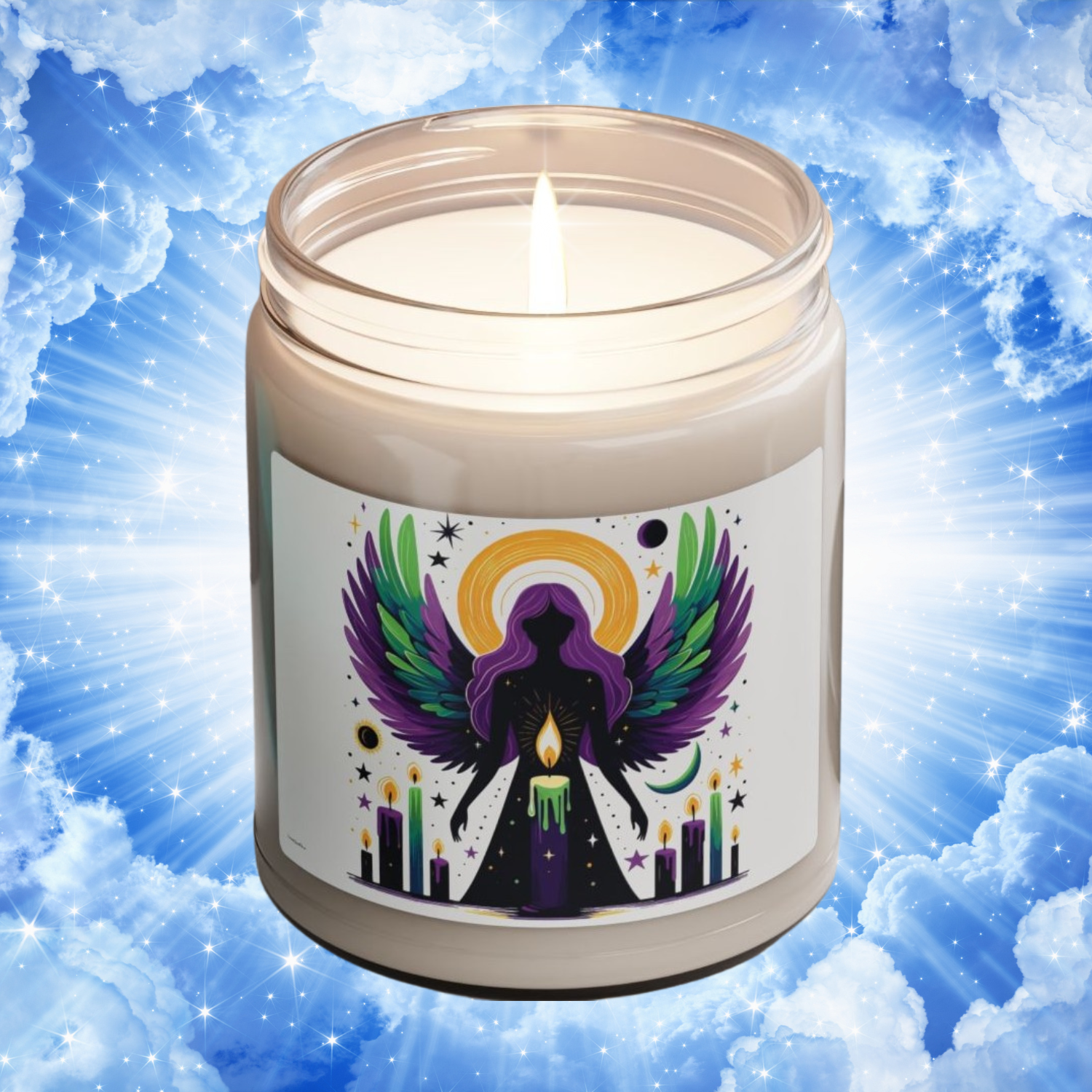 Mystical Guardian Soy Candle - Aromatherapy Candle, Relaxation Gift, Magical Home Decor, Perfect for Meditation, Rituals product thumbnail image Mystical Guardian Soy Candle - Aromatherapy Candle, Relaxation Gift, Magical Home Decor, Perfect for Meditation, Rituals product thumbnail image