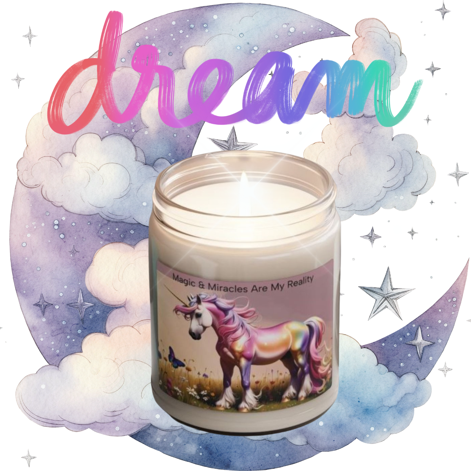 Candle Carma, Unicorn Magic Soy Candle, Whimsical Home Decor, Aromatherapy Gift, Birthday, Spiritual Journey, Self-Care Relaxation, Unique Gift product thumbnail image Candle Carma, Unicorn Magic Soy Candle, Whimsical Home Decor, Aromatherapy Gift, Birthday, Spiritual Journey, Self-Care Relaxation, Unique Gift product thumbnail image