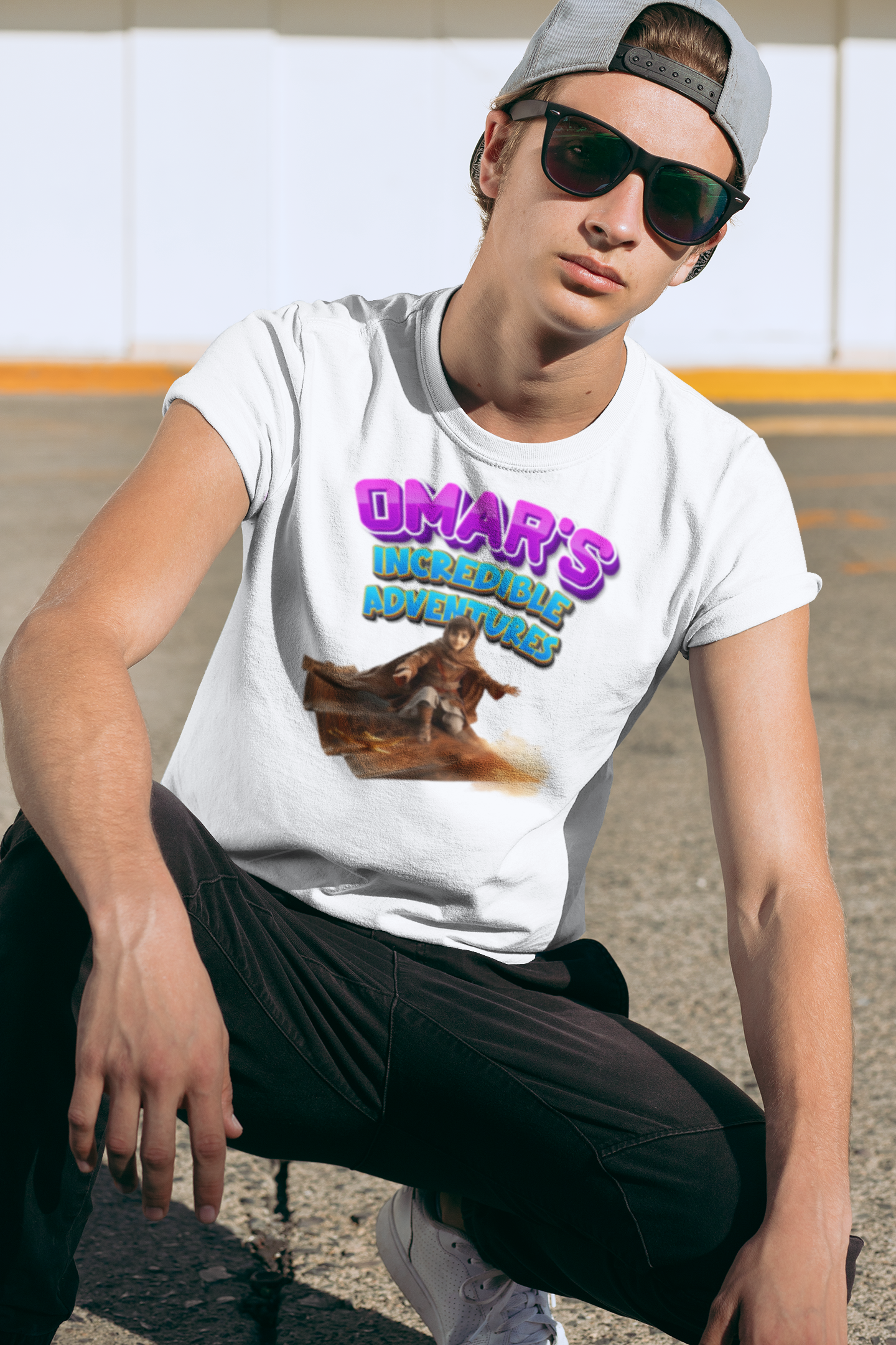 Omar's Incredible Adventures Unisex Tee, Fun Graphic Shirt for Kids, Adventure Themed Shirt, Playful Gift for Boys, Casual Wear