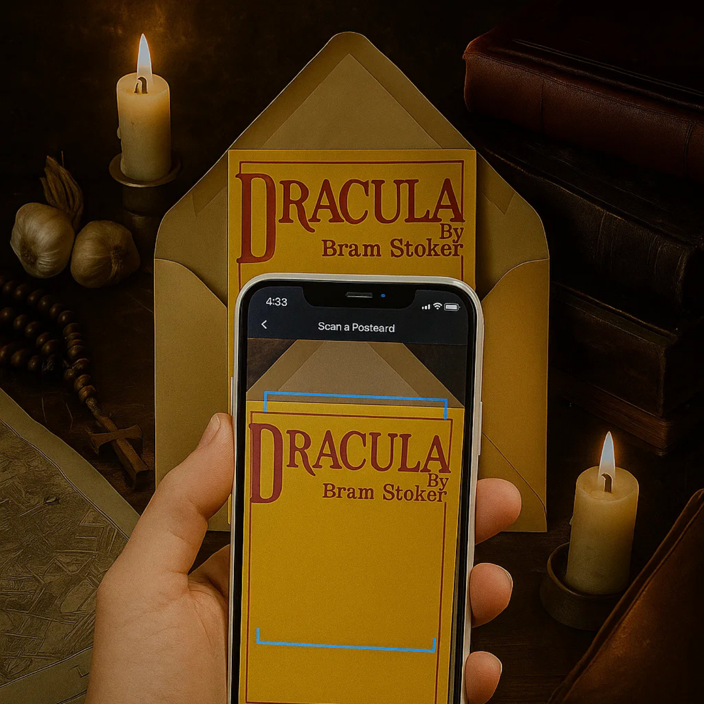 Dracula 1897 Postcard Set / First Edition Paper Relics + Augmented Reality product thumbnail image Dracula 1897 Postcard Set / First Edition Paper Relics + Augmented Reality product thumbnail image