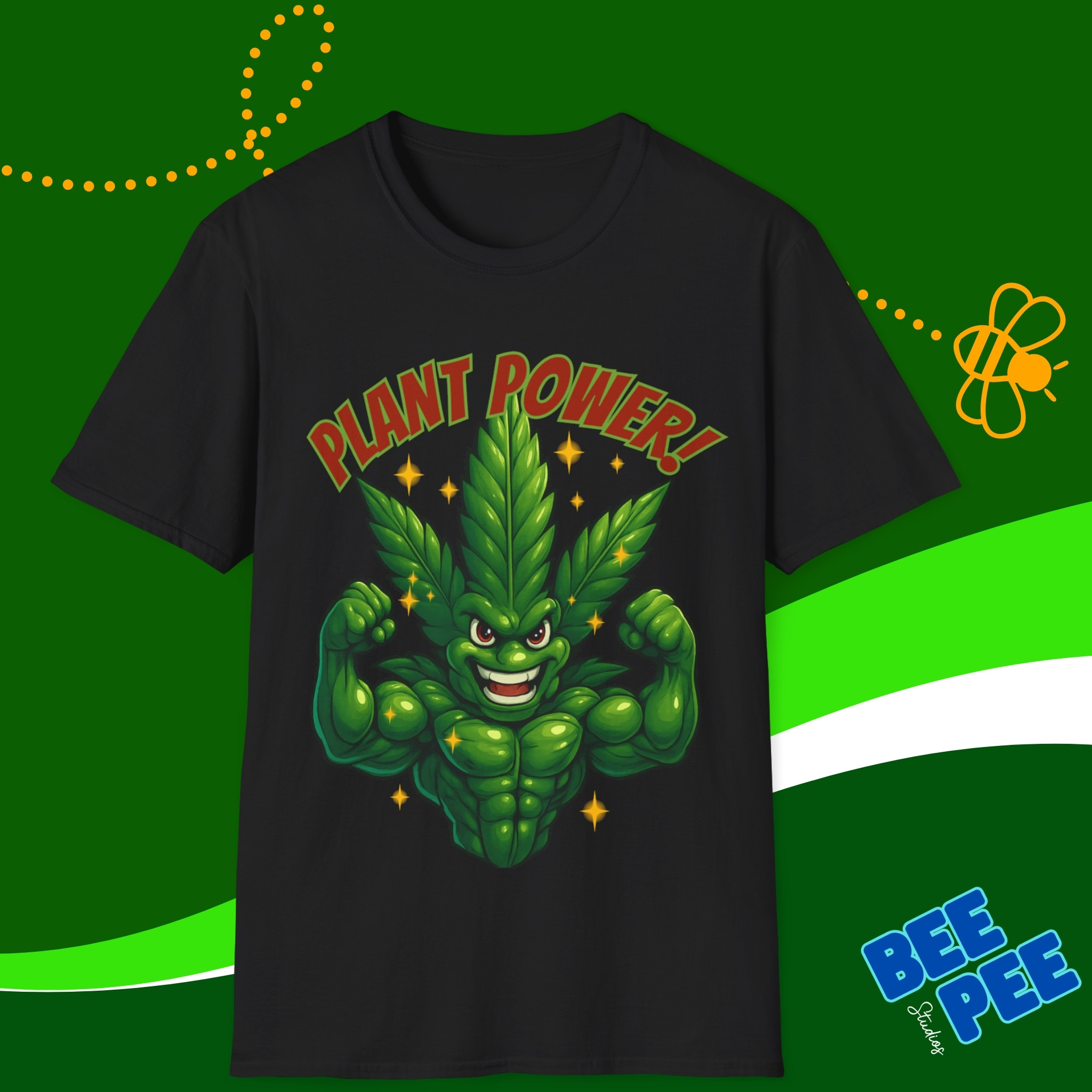 Funny Plant Power Tee Shirt
