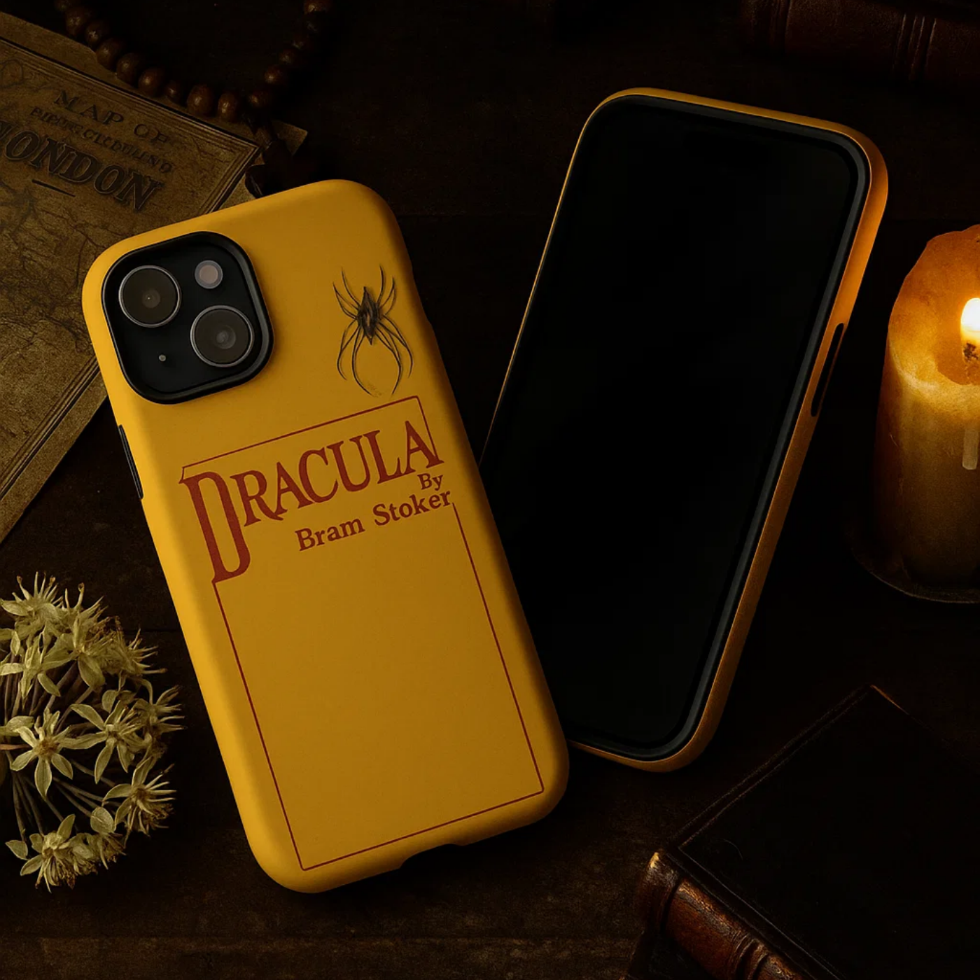 Dracula 1897 iPhone Case / Archibald Constable First Edition (Yellow/Red) + Augmented Reality product thumbnail image Dracula 1897 iPhone Case / Archibald Constable First Edition (Yellow/Red) + Augmented Reality product thumbnail image