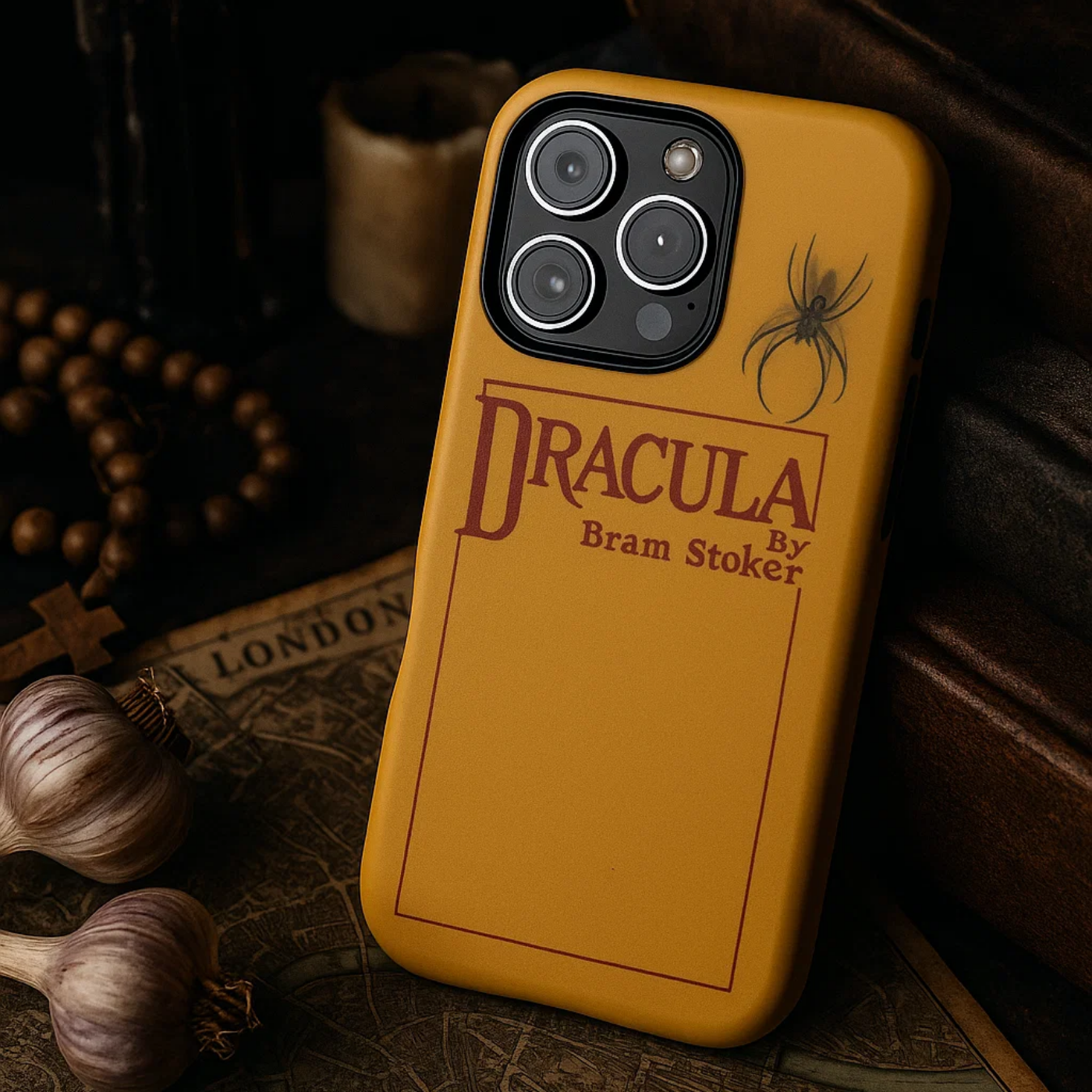 Dracula 1897 iPhone Case / Archibald Constable First Edition (Yellow/Red) + Augmented Reality
