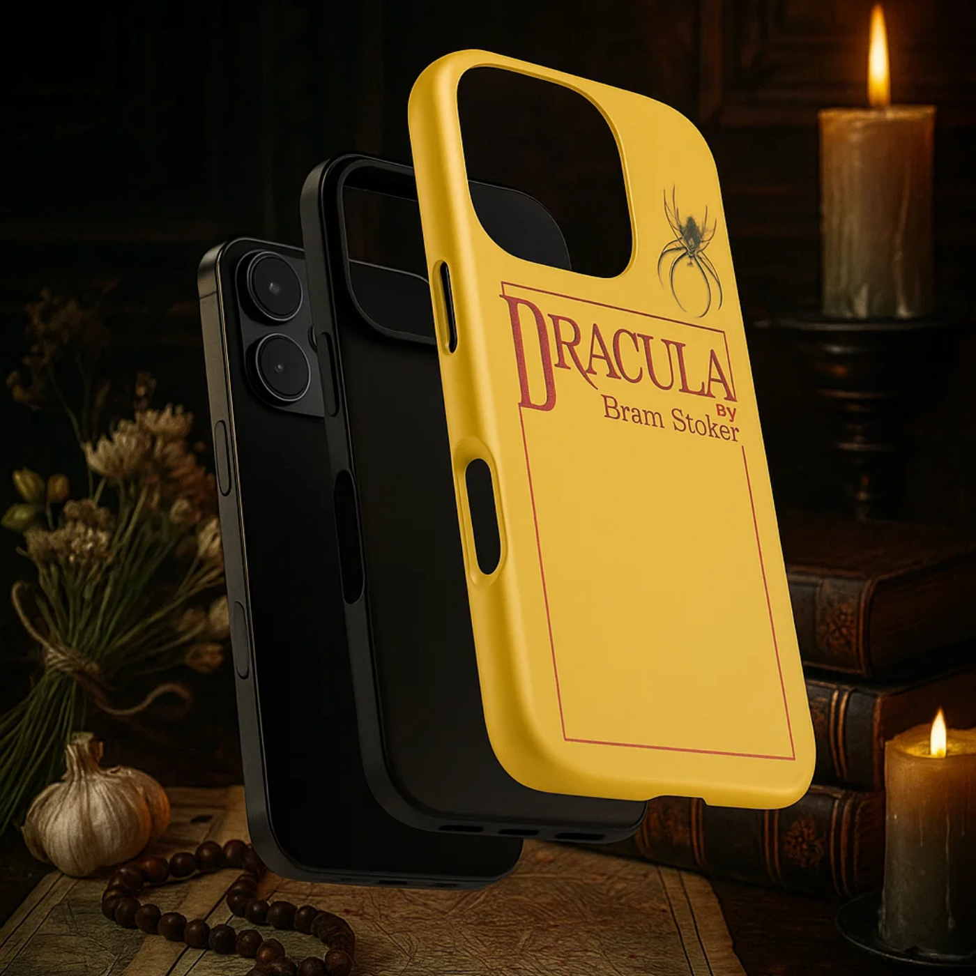 Dracula 1897 iPhone Case / Archibald Constable First Edition (Yellow/Red) + Augmented Reality product thumbnail image Dracula 1897 iPhone Case / Archibald Constable First Edition (Yellow/Red) + Augmented Reality product thumbnail image
