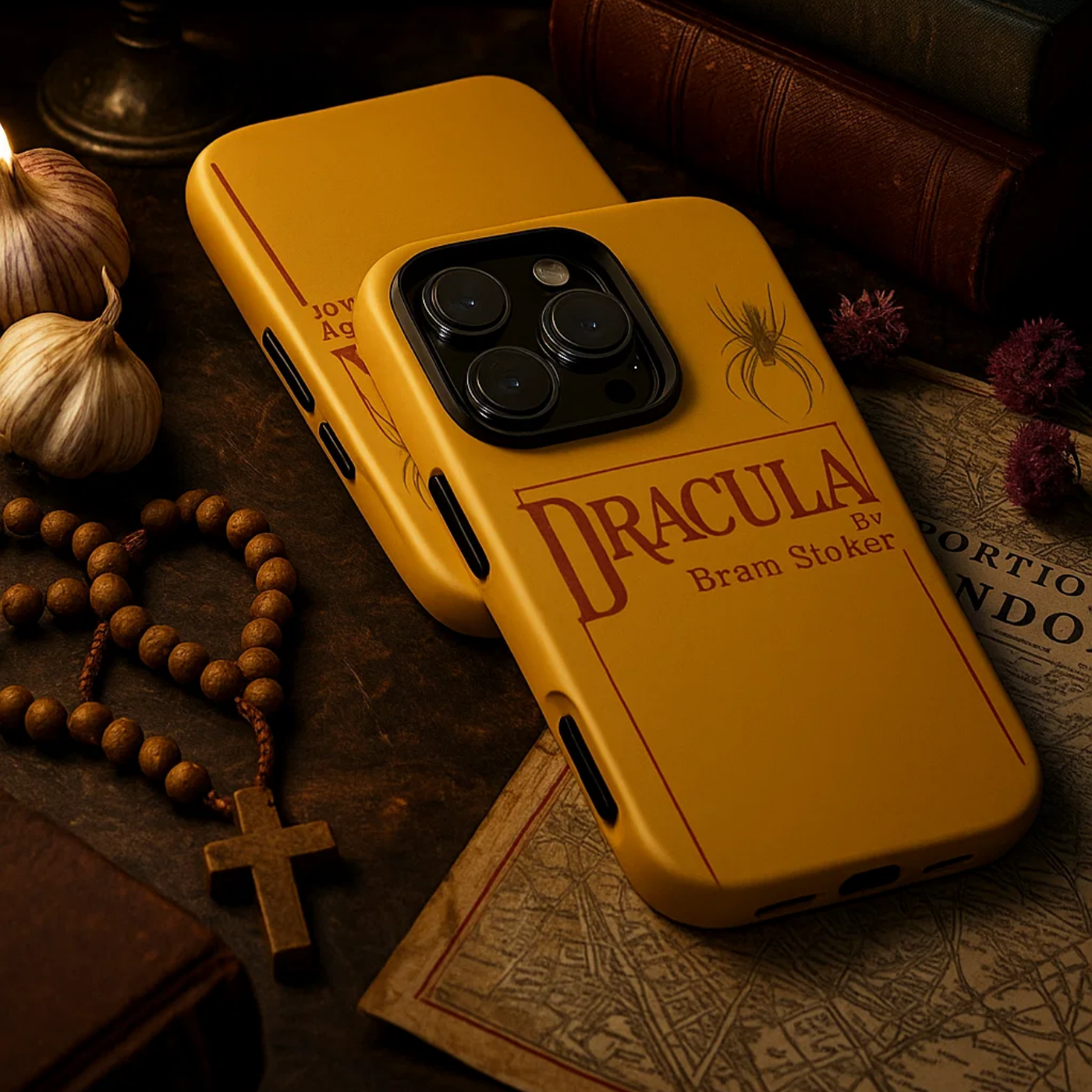 Dracula 1897 iPhone Case / Archibald Constable First Edition (Yellow/Red) + Augmented Reality product thumbnail image Dracula 1897 iPhone Case / Archibald Constable First Edition (Yellow/Red) + Augmented Reality product thumbnail image