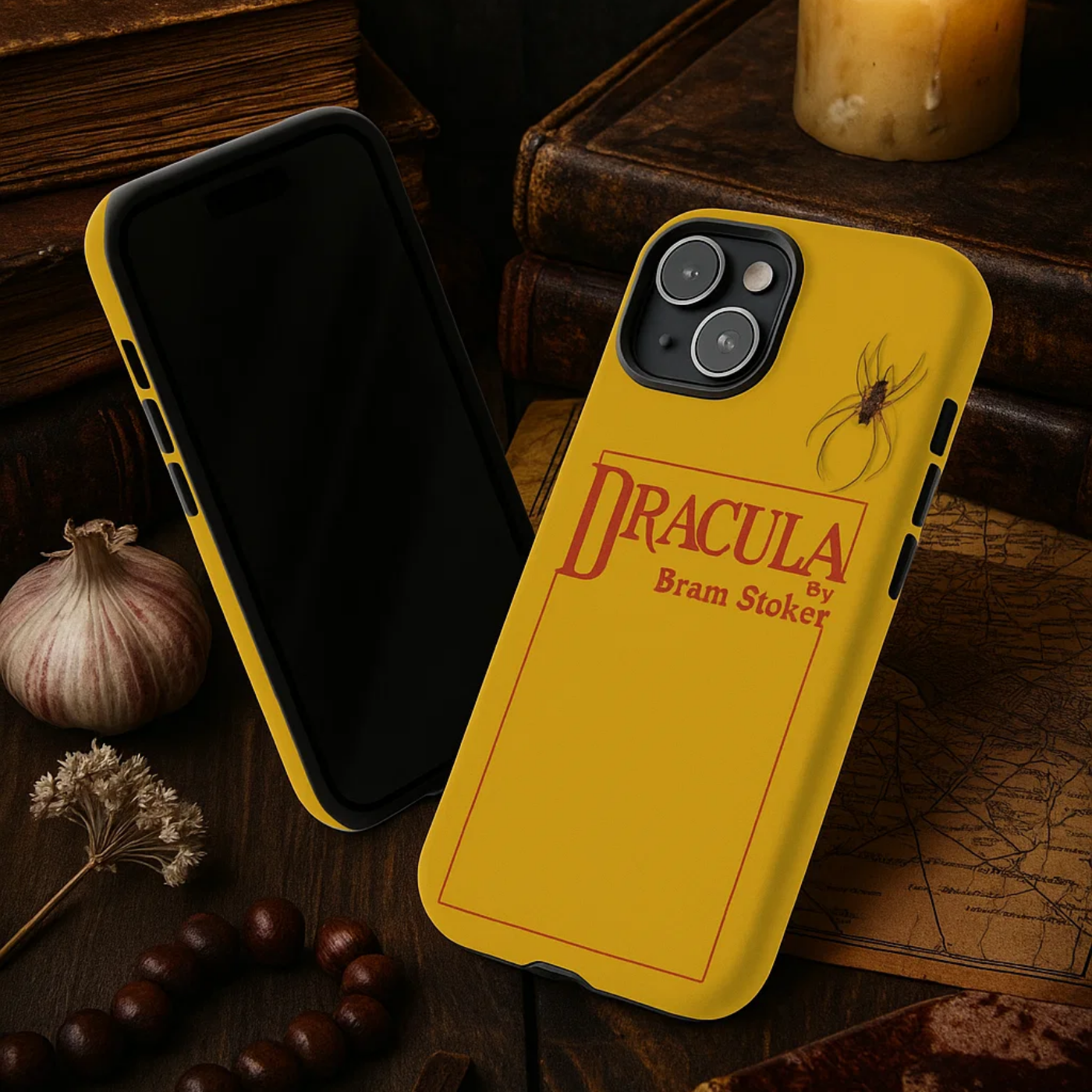 Dracula 1897 iPhone Case / Archibald Constable First Edition (Yellow/Red) + Augmented Reality product thumbnail image Dracula 1897 iPhone Case / Archibald Constable First Edition (Yellow/Red) + Augmented Reality product thumbnail image