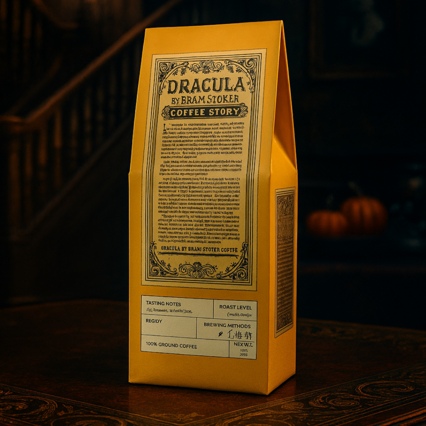 Dracula 1897 Coffee / Yellow Cover Edition Medium Roast Specialty Coffee / 12oz Bag product thumbnail image Dracula 1897 Coffee / Yellow Cover Edition Medium Roast Specialty Coffee / 12oz Bag product thumbnail image