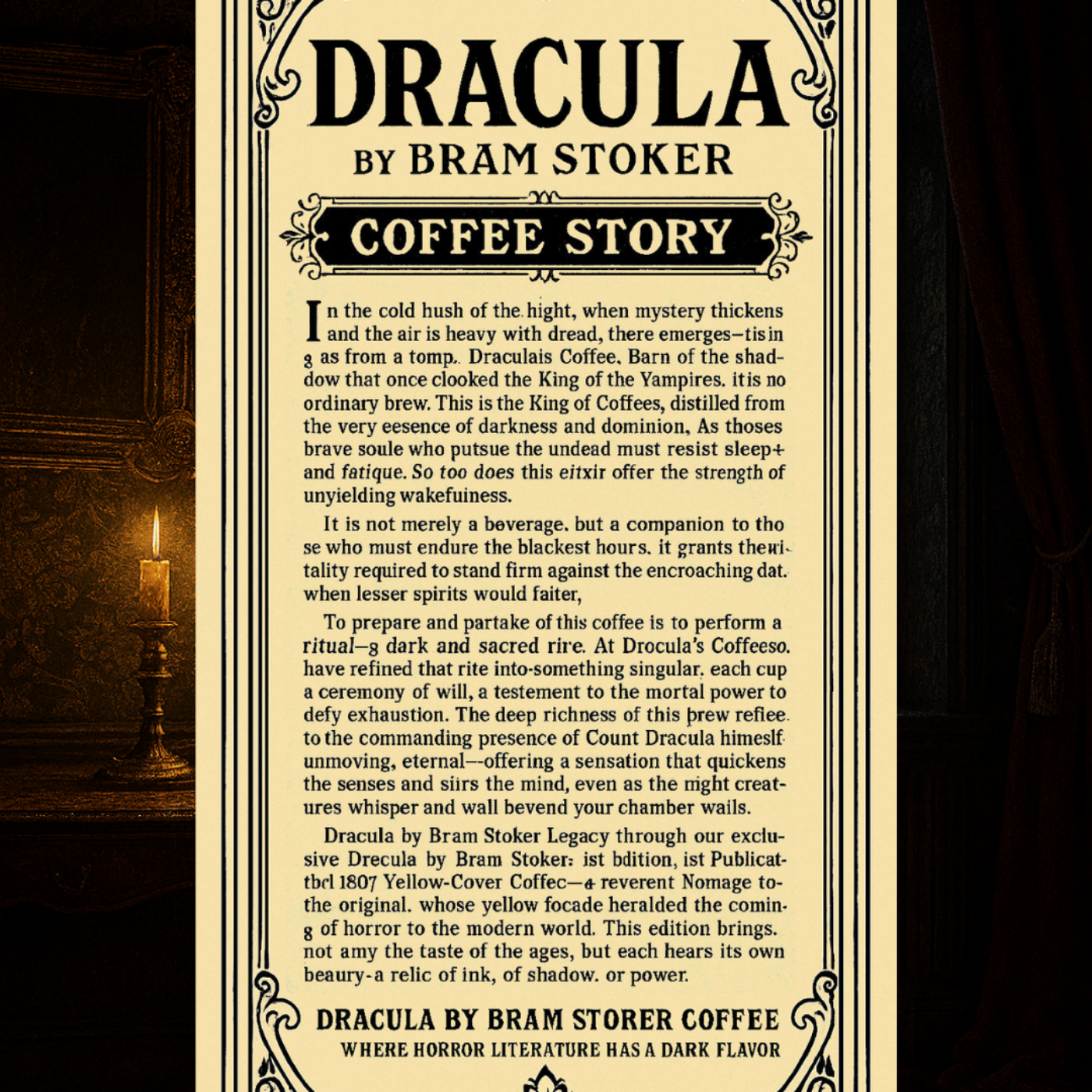 Dracula 1897 Coffee / Yellow Cover Edition Medium Roast Specialty Coffee / 12oz Bag product thumbnail image Dracula 1897 Coffee / Yellow Cover Edition Medium Roast Specialty Coffee / 12oz Bag product thumbnail image