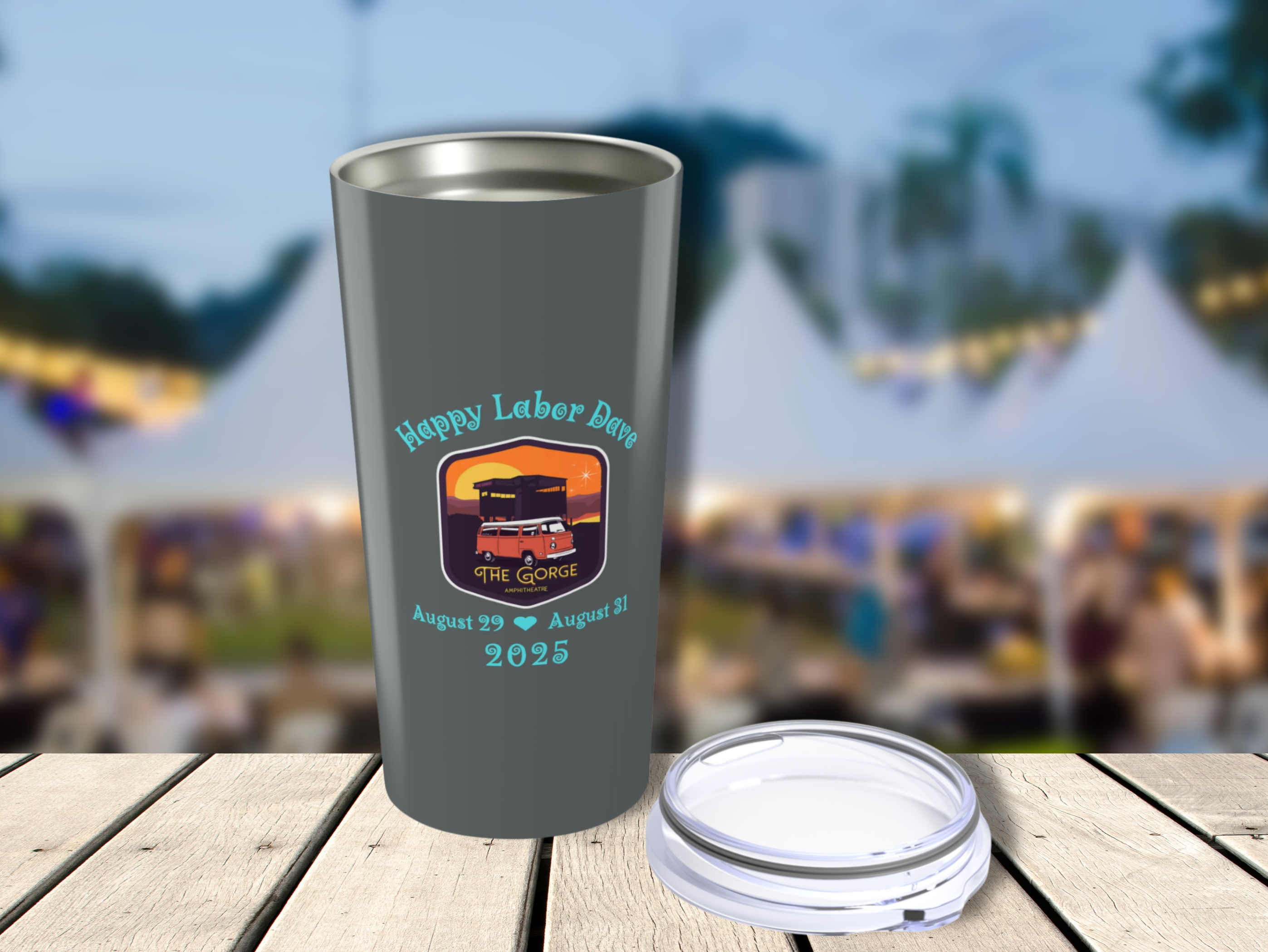 The Gorge 2025 Stainless Steel Tumbler – Labor Dave Edition product thumbnail image