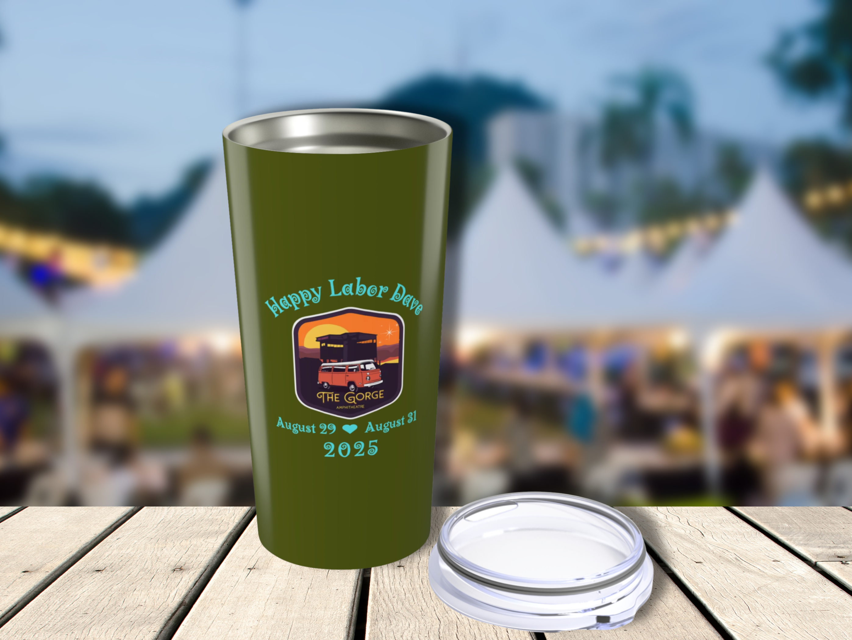 The Gorge 2025 Stainless Steel Tumbler – Labor Dave Edition product thumbnail image The Gorge 2025 Stainless Steel Tumbler – Labor Dave Edition product thumbnail image