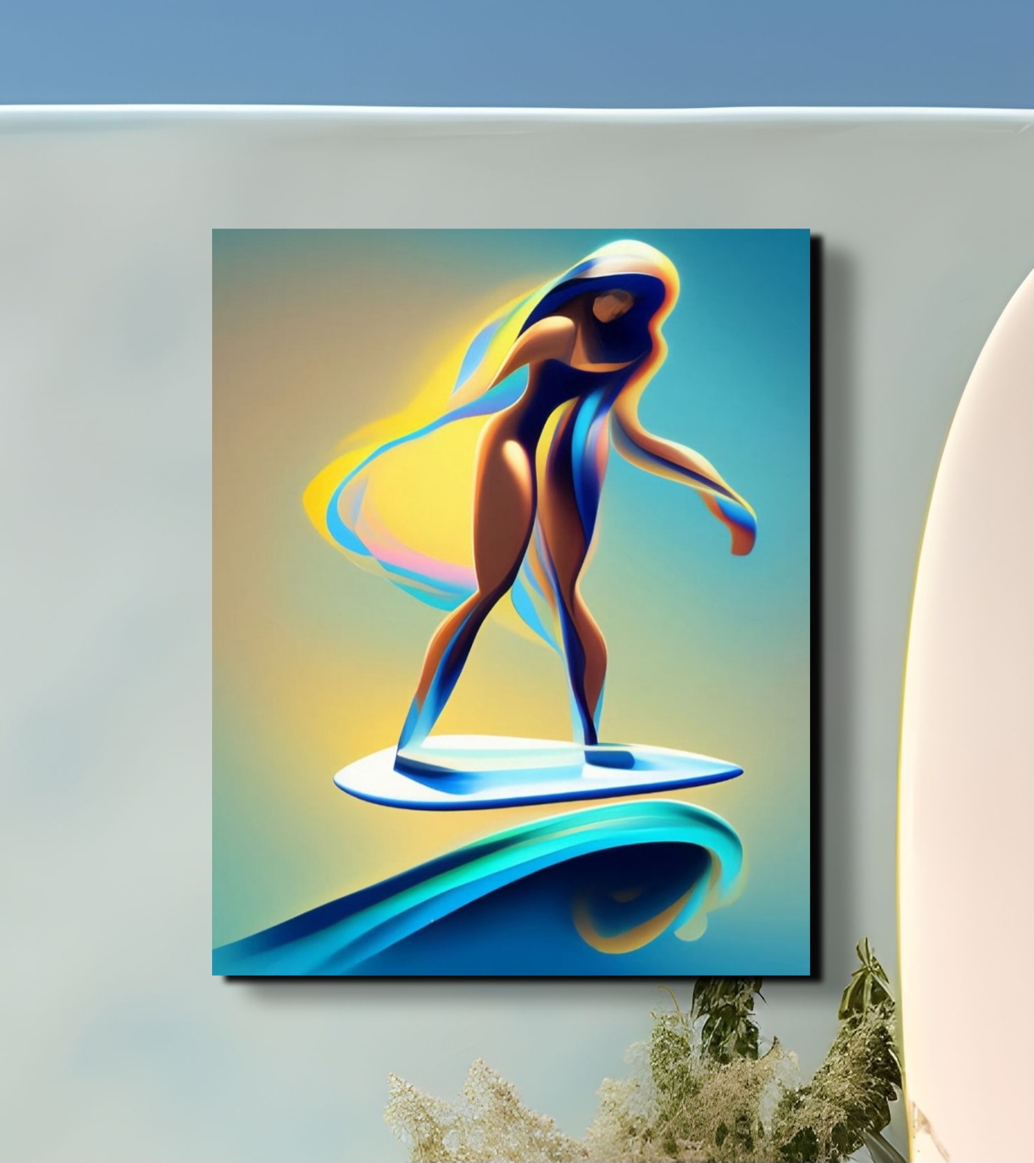 Surfer Girl - Canvas Wall Art Surfer Girl - Canvas Wall Art