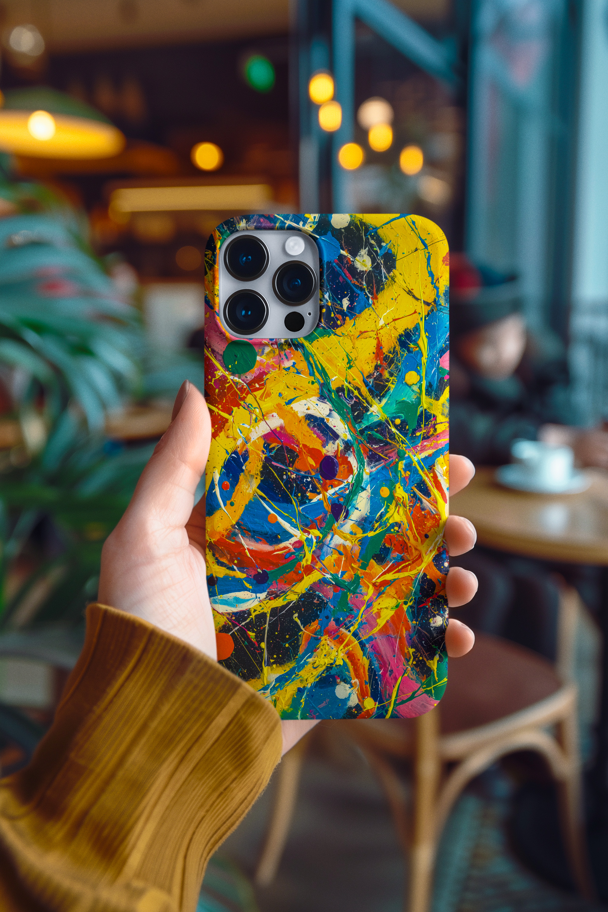 Oil Paint Splatter "Electric Chaos" Expressionism - Abstract Energy Tough Phone Case product thumbnail image Oil Paint Splatter "Electric Chaos" Expressionism - Abstract Energy Tough Phone Case product thumbnail image
