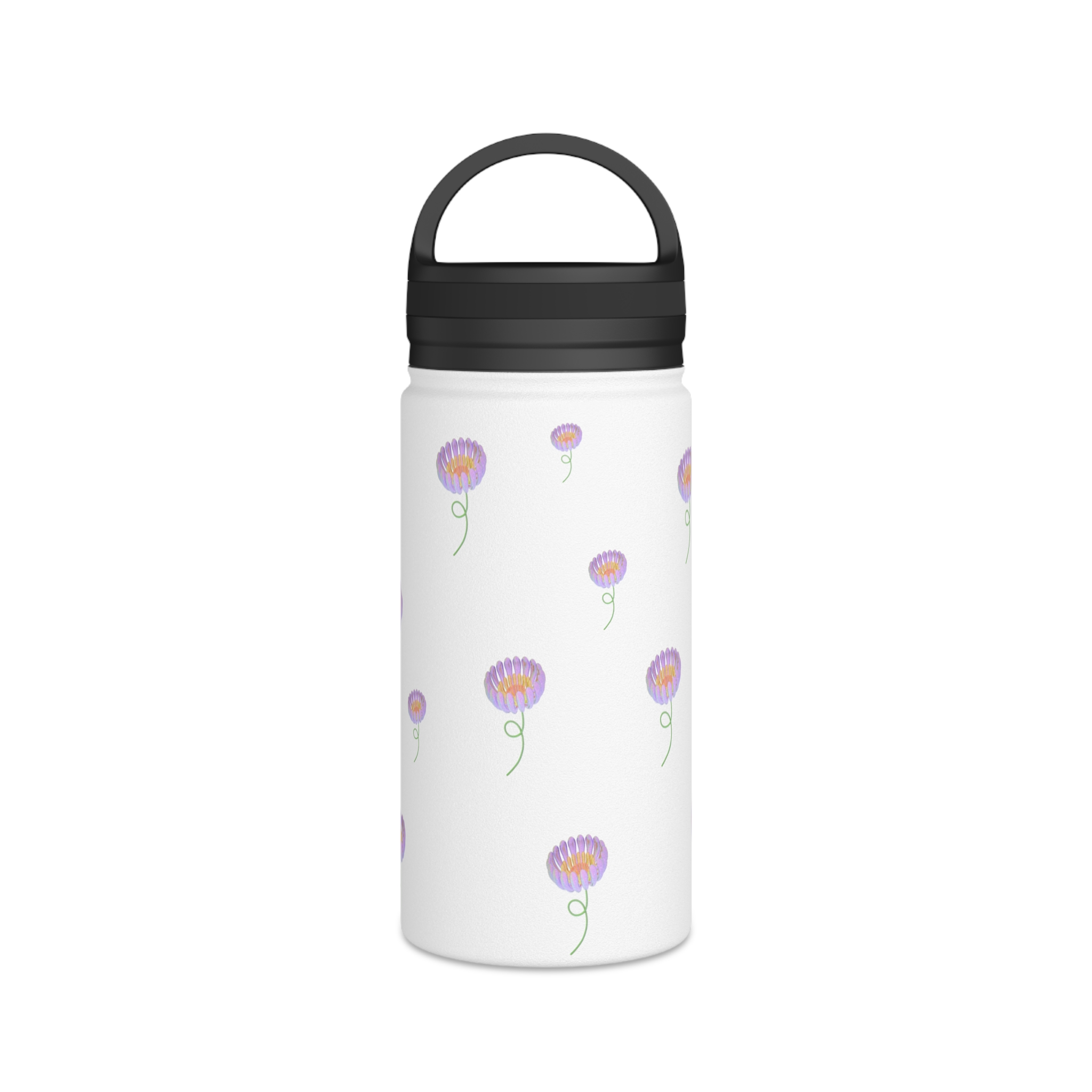 Floral Stainless Steel Water Bottle, Perfect for On-the-Go Hydration, Eco-Friendly Travel Mug, Sports Bottle, Gift for Nature Lovers product thumbnail image