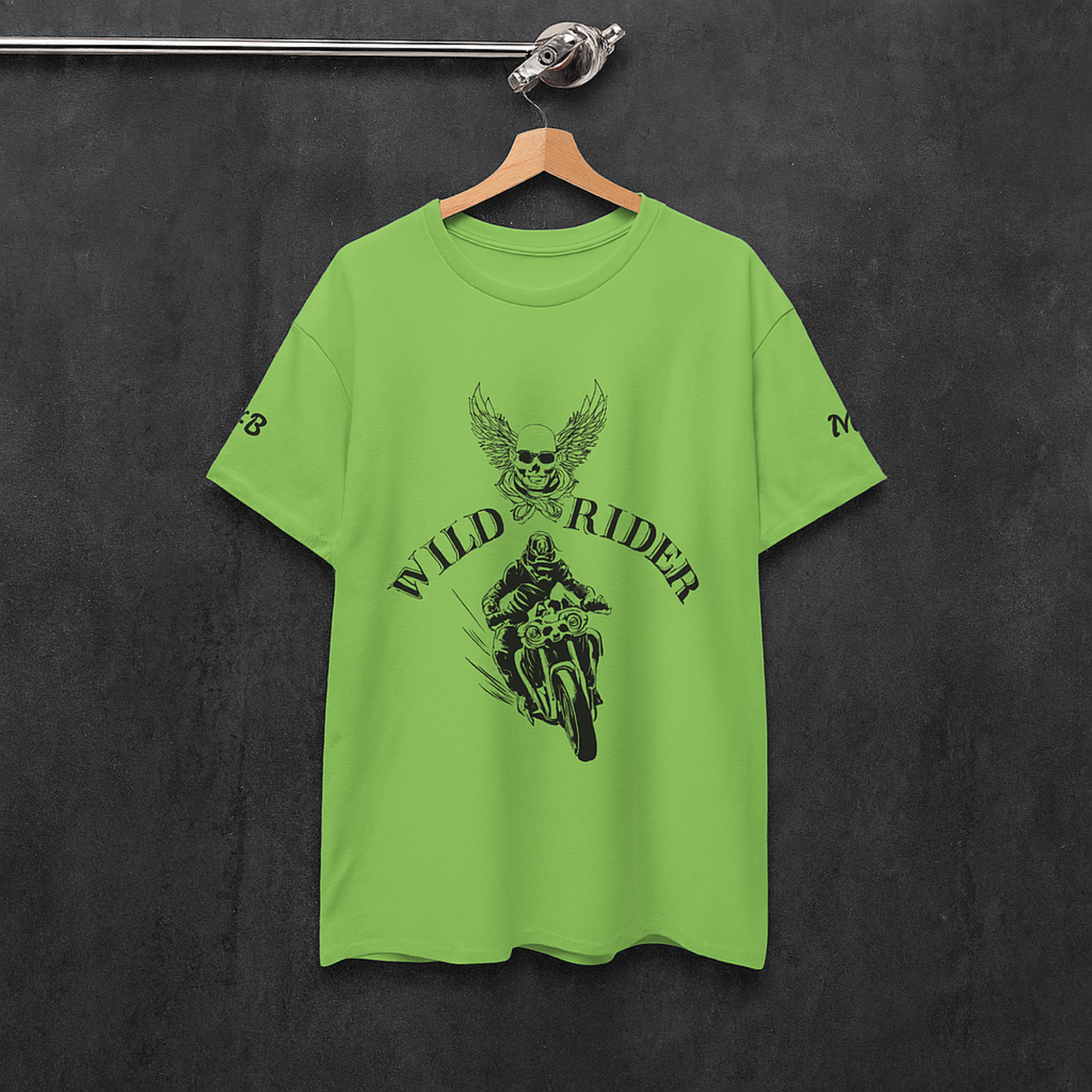 Wild Rider Biker T Shirt Winged Skull Motorcycle Graphic Unisex Heavy Cotton Tee Biker Gift Shirt Grunge Moto Style product thumbnail image Wild Rider Biker T Shirt Winged Skull Motorcycle Graphic Unisex Heavy Cotton Tee Biker Gift Shirt Grunge Moto Style product thumbnail image