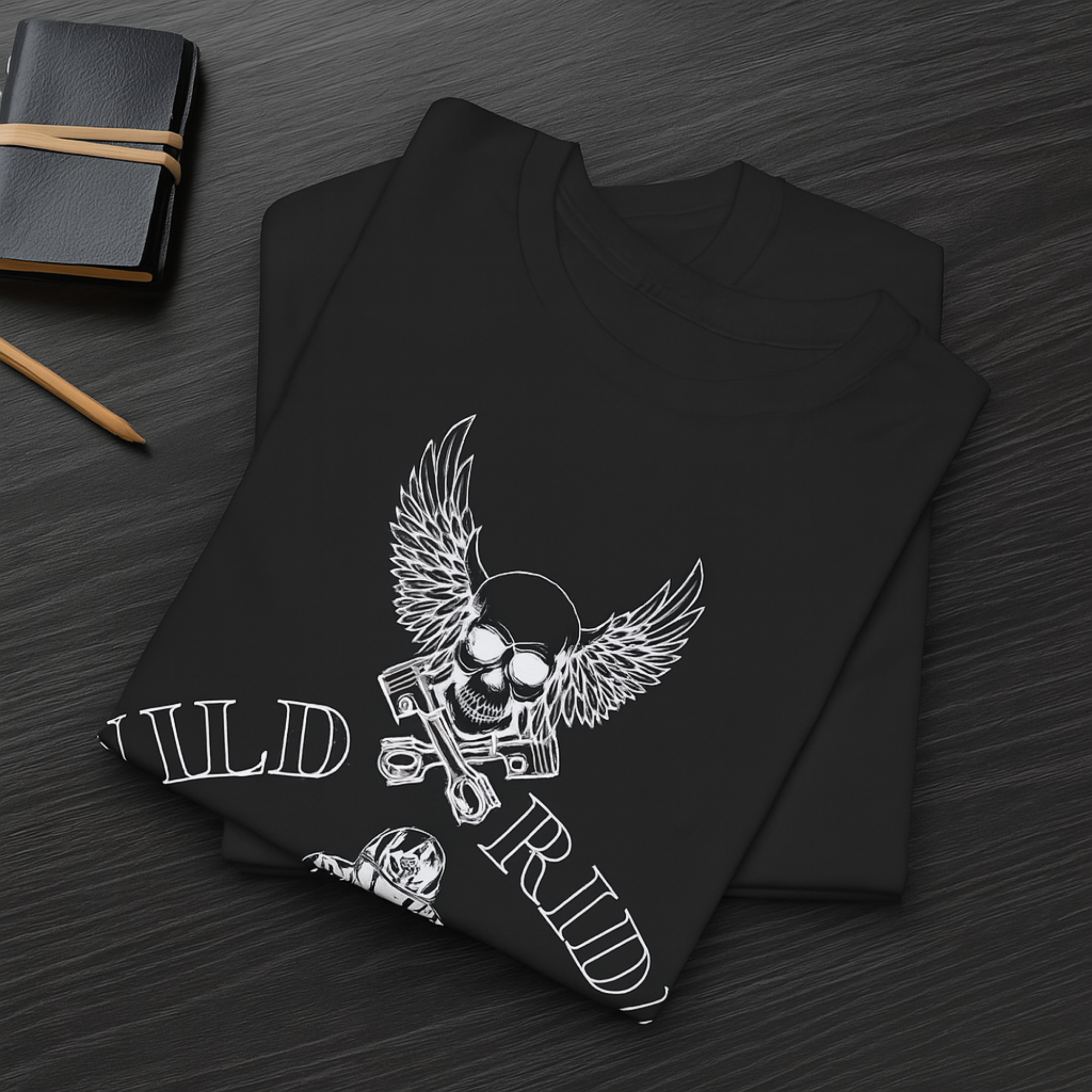 Wild Rider Biker Skull Graphic Tee | Motorcycle Riding Unisex T Shirt | Heavy Cotton Tee for Bikers | Bold Skull & Bike Design | Gift for Him or Her product thumbnail image Wild Rider Biker Skull Graphic Tee | Motorcycle Riding Unisex T Shirt | Heavy Cotton Tee for Bikers | Bold Skull & Bike Design | Gift for Him or Her product thumbnail image