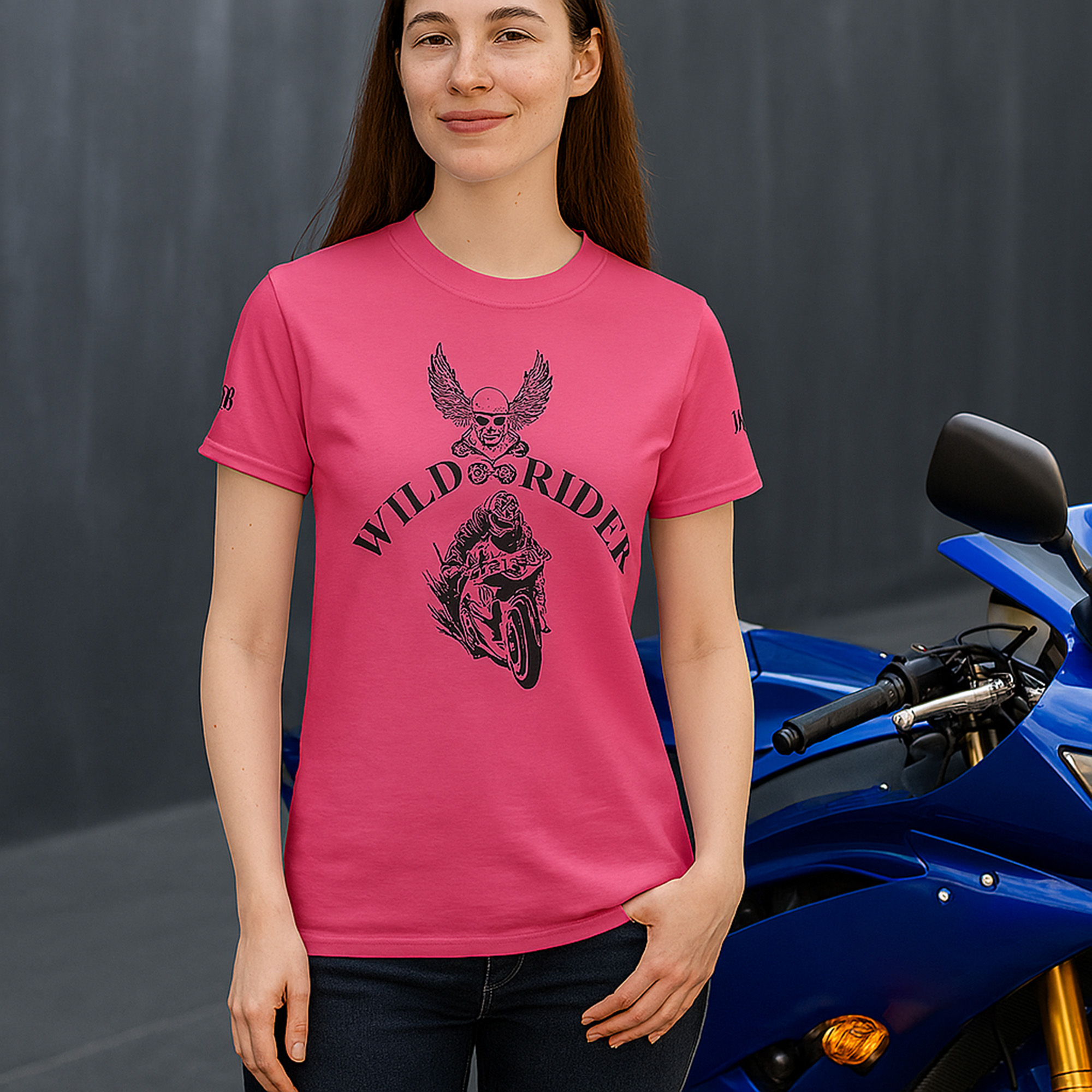 Wild Rider Biker T Shirt Winged Skull Motorcycle Graphic Unisex Heavy Cotton Tee Biker Gift Shirt Grunge Moto Style product thumbnail image Wild Rider Biker T Shirt Winged Skull Motorcycle Graphic Unisex Heavy Cotton Tee Biker Gift Shirt Grunge Moto Style product thumbnail image