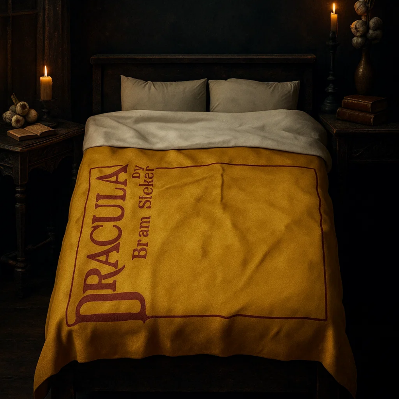 Dracula 1897 Plush Blanket / First Edition Velveteen + Augmented Reality product thumbnail image Dracula 1897 Plush Blanket / First Edition Velveteen + Augmented Reality product thumbnail image