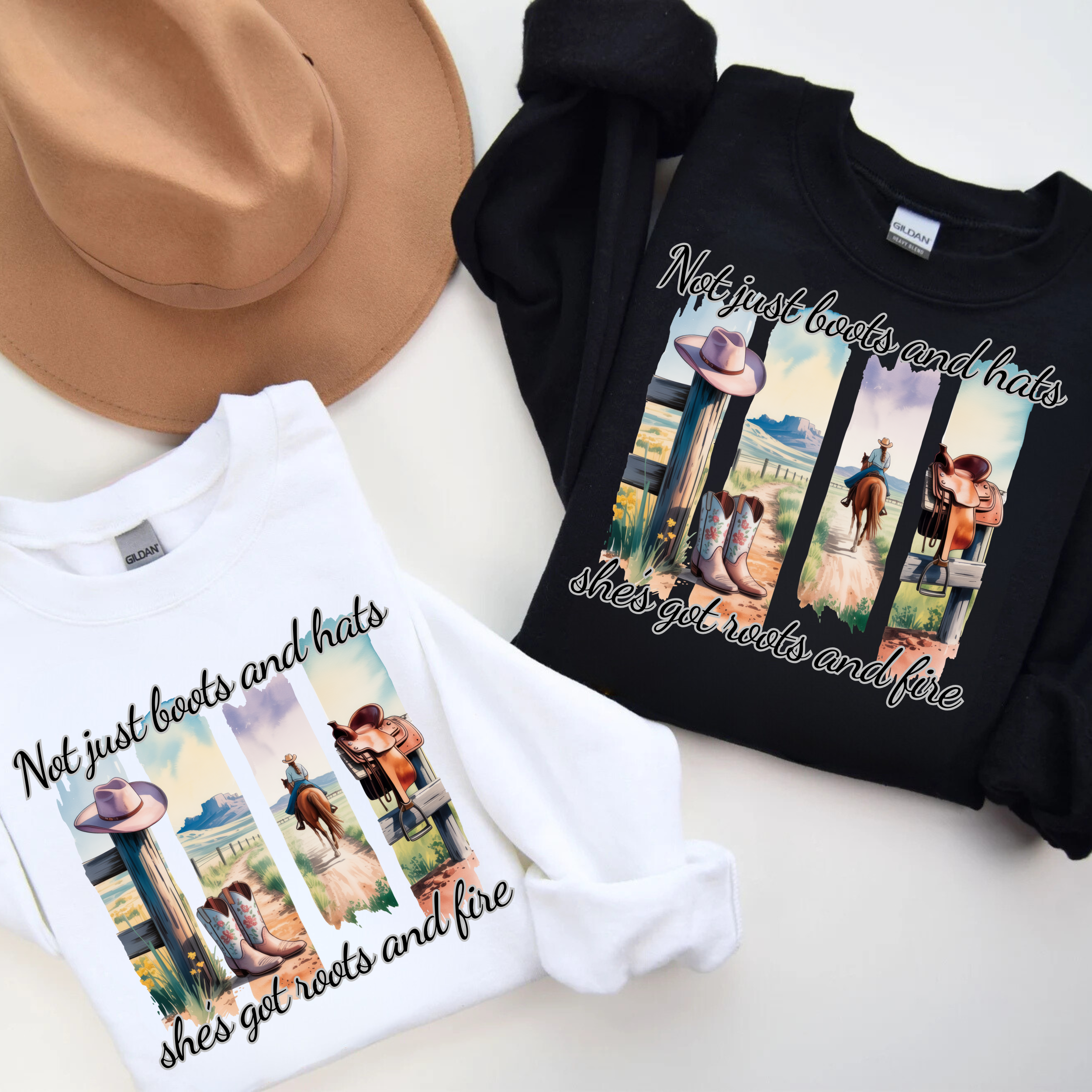 Not Just Boots and Hats, Rodeo Fashion, Cowboy Shirt, Country Life Apparel, Perfect for Festivals, Gift for Her product thumbnail image Not Just Boots and Hats, Rodeo Fashion, Cowboy Shirt, Country Life Apparel, Perfect for Festivals, Gift for Her product thumbnail image