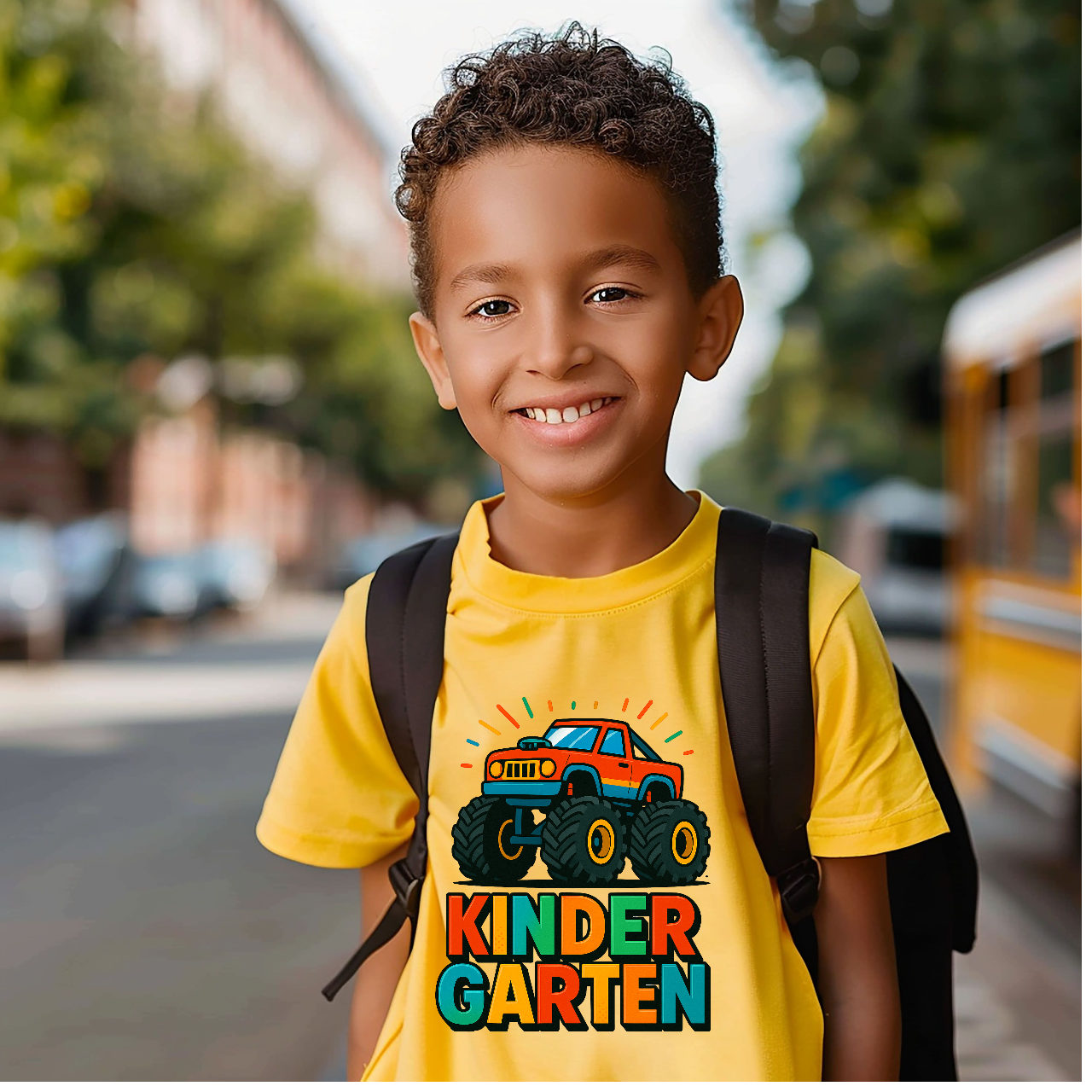 Kindergarten Monster Truck Tee, Toddler Short Sleeve Shirt, Kids Birthday Gift, Playtime Shirt, Fun Graphic Tee product thumbnail image Kindergarten Monster Truck Tee, Toddler Short Sleeve Shirt, Kids Birthday Gift, Playtime Shirt, Fun Graphic Tee product thumbnail image