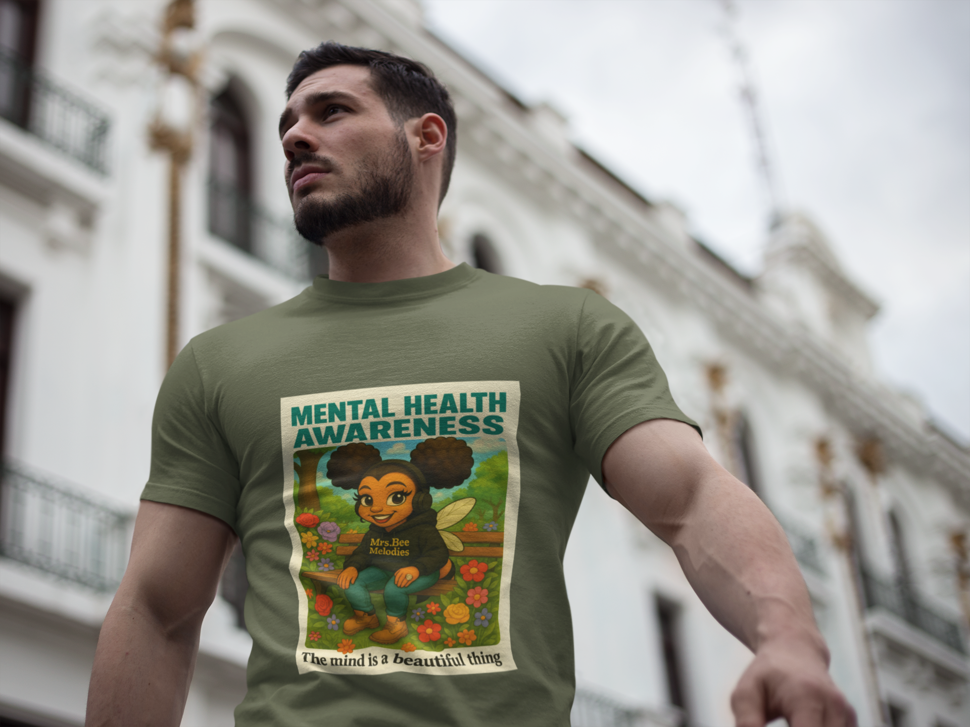 "Unisex 'Mental Health Matters' Tee – The Mind is a Beautiful Thing product thumbnail image "Unisex 'Mental Health Matters' Tee – The Mind is a Beautiful Thing product thumbnail image