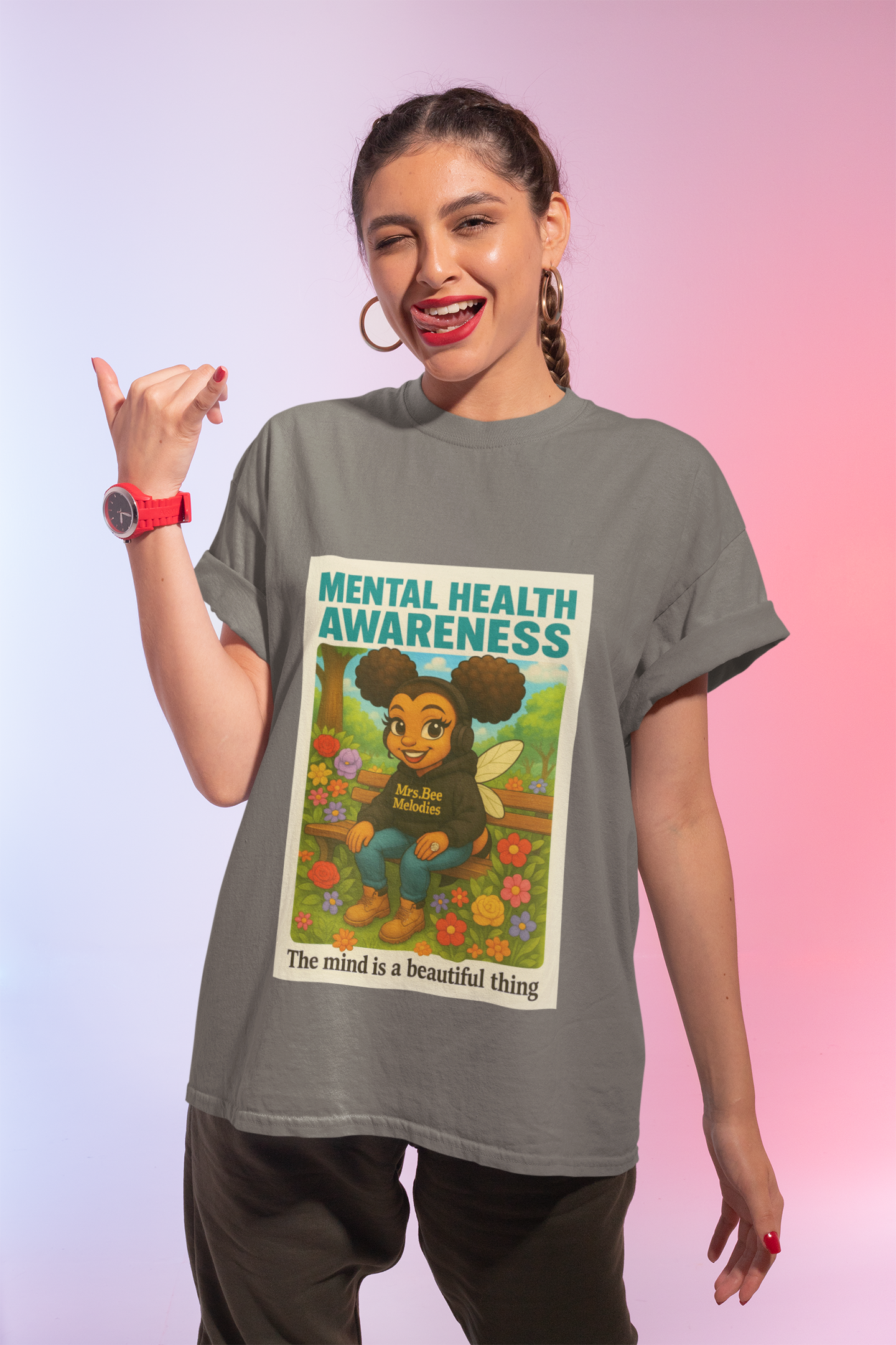 "Unisex 'Mental Health Matters' Tee – The Mind is a Beautiful Thing product thumbnail image
