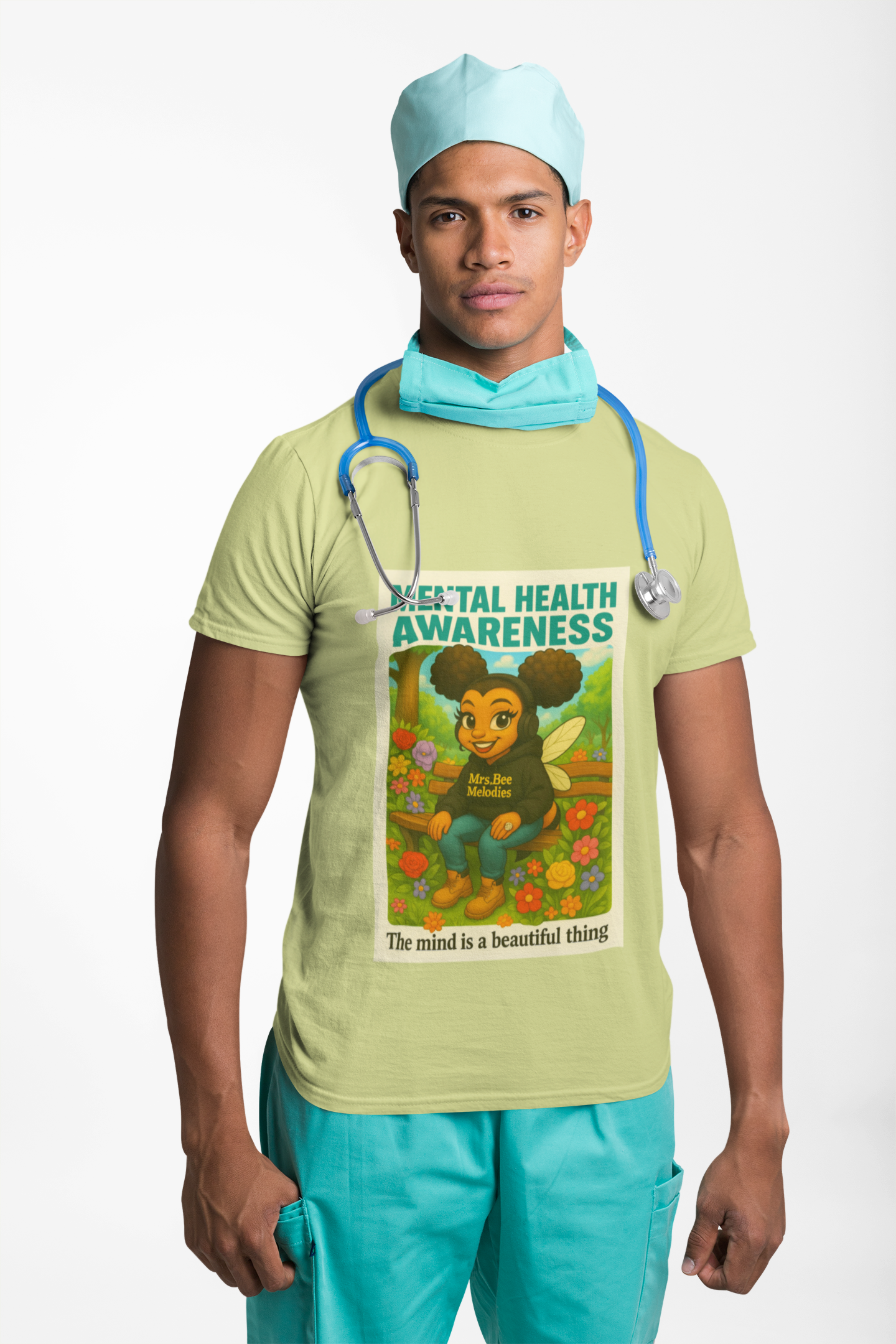 "Unisex 'Mental Health Matters' Tee – The Mind is a Beautiful Thing product thumbnail image