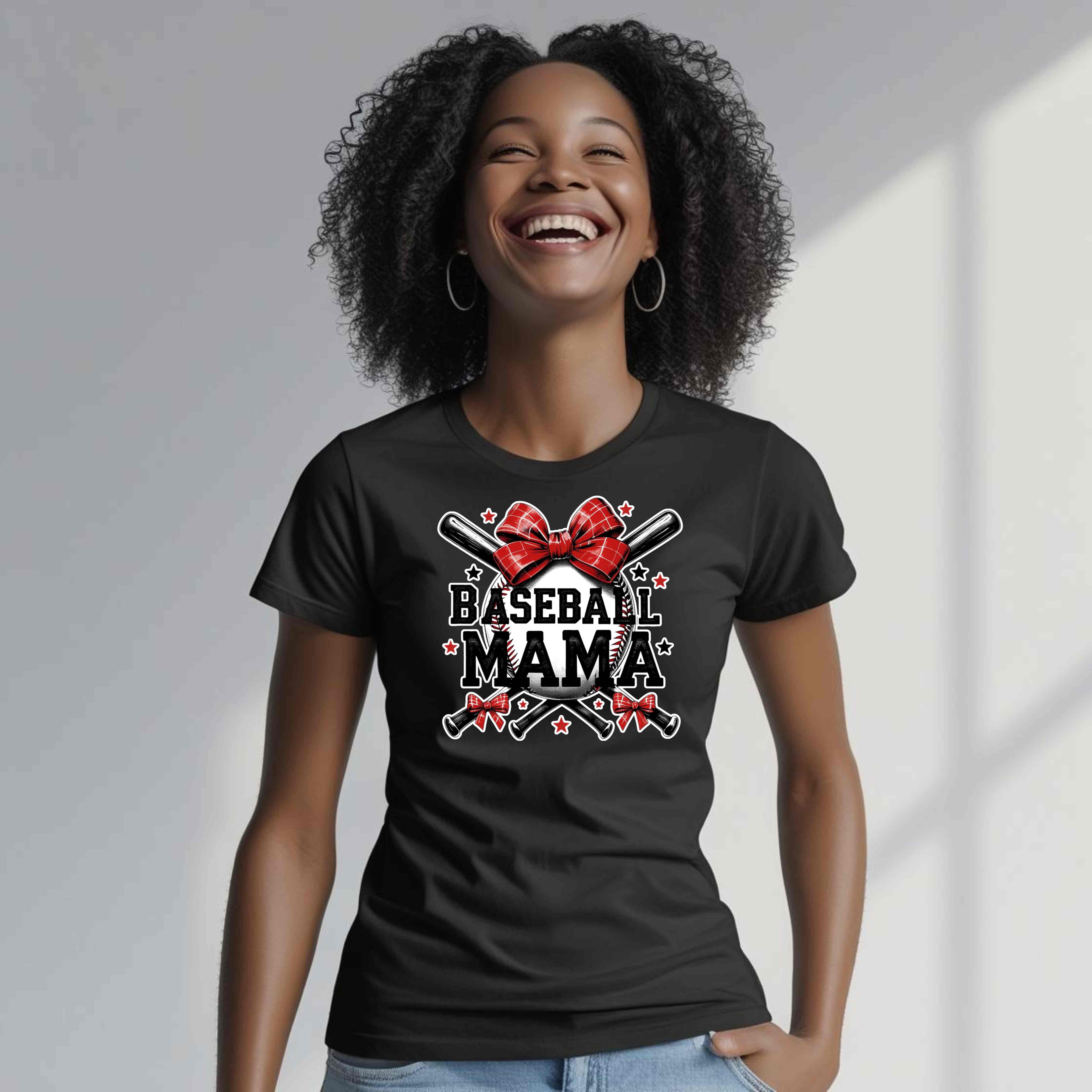 Baseball Mama T-Shirt - Cute Softstyle Tee for Sports Moms, Perfect for Game Days, Gifts, Team Spirit Wear, Mother's Day