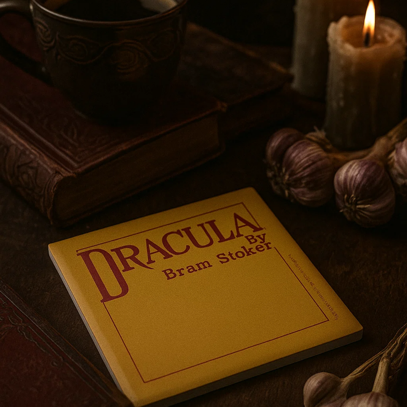 Dracula 1897 Ceramic Coaster / First Edition Artifact with Augmented Reality product thumbnail image Dracula 1897 Ceramic Coaster / First Edition Artifact with Augmented Reality product thumbnail image