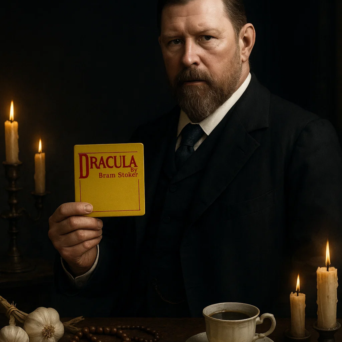 Dracula 1897 Ceramic Coaster / First Edition Artifact with Augmented Reality product thumbnail image Dracula 1897 Ceramic Coaster / First Edition Artifact with Augmented Reality product thumbnail image