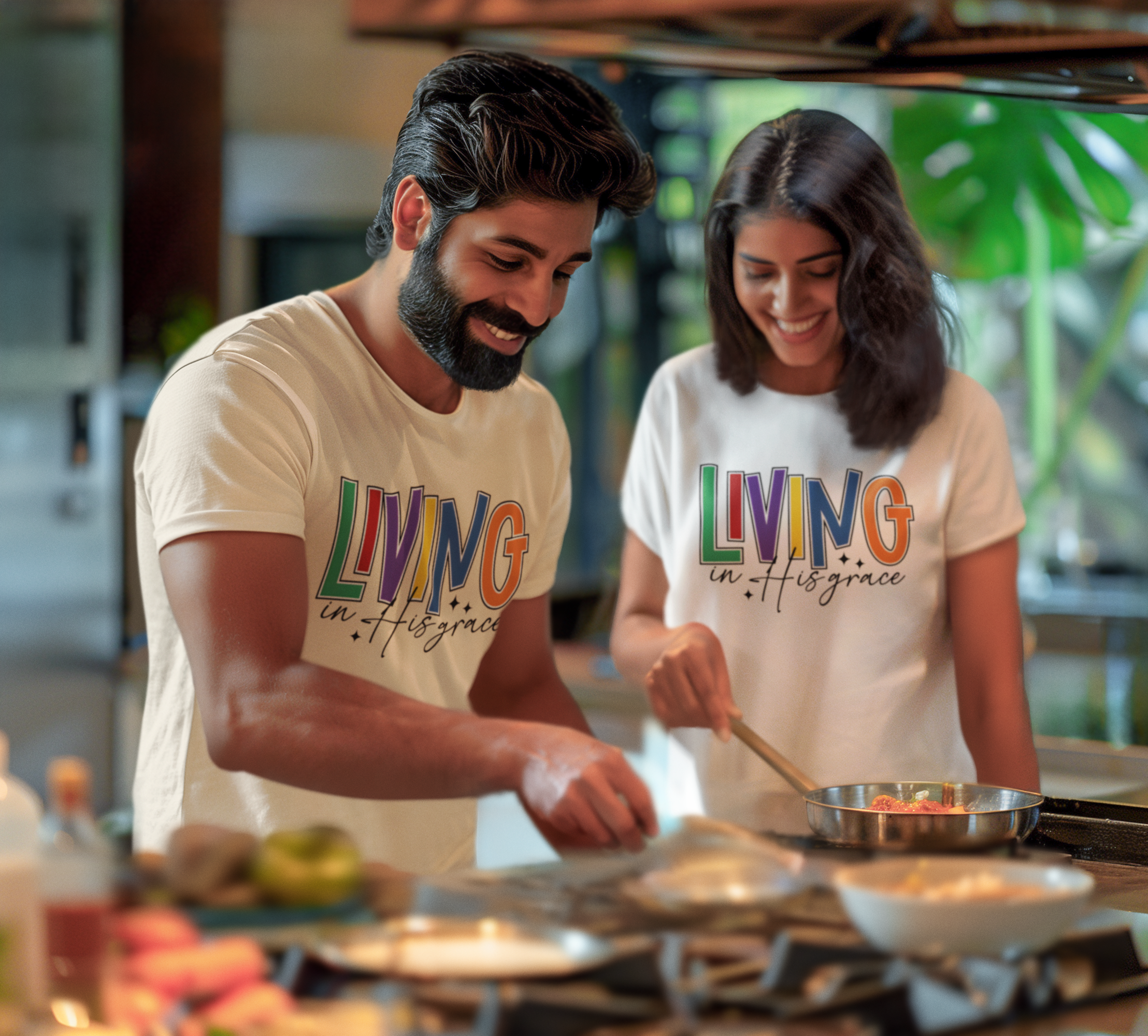 Living in His Grace Tee, Inspirational T-Shirt, Christian Apparel, Faith-Based Gift, Unisex Shirt, Everyday Wear Living in His Grace Tee, Inspirational T-Shirt, Christian Apparel, Faith-Based Gift, Unisex Shirt, Everyday Wear