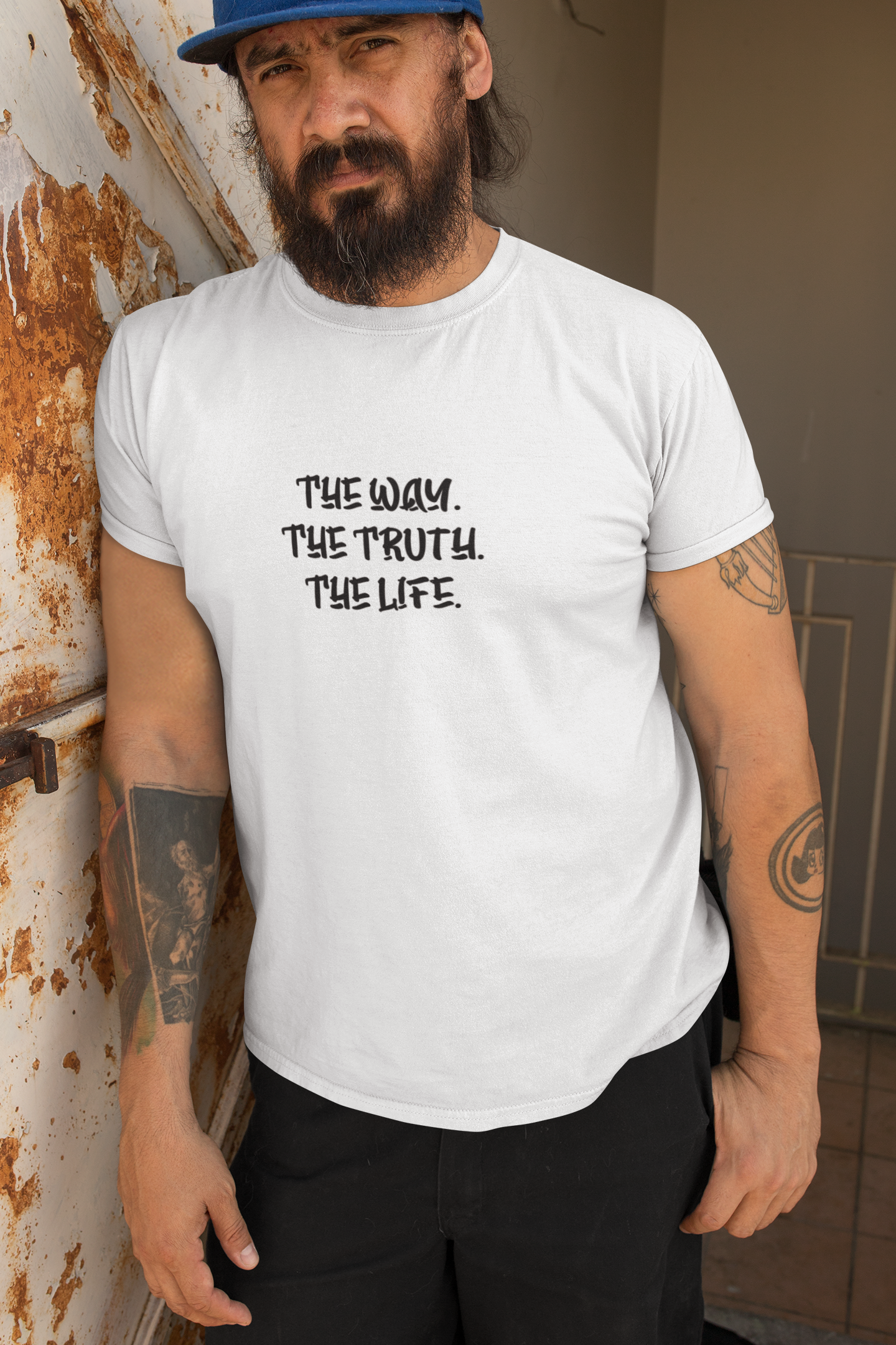 The Way, Truth, Life Unisex Tee, Inspirational T-Shirt, Christian Apparel, Jesus Message Shirt, Everyday Comfortable Wear, Perfect Gift product thumbnail image The Way, Truth, Life Unisex Tee, Inspirational T-Shirt, Christian Apparel, Jesus Message Shirt, Everyday Comfortable Wear, Perfect Gift product thumbnail image