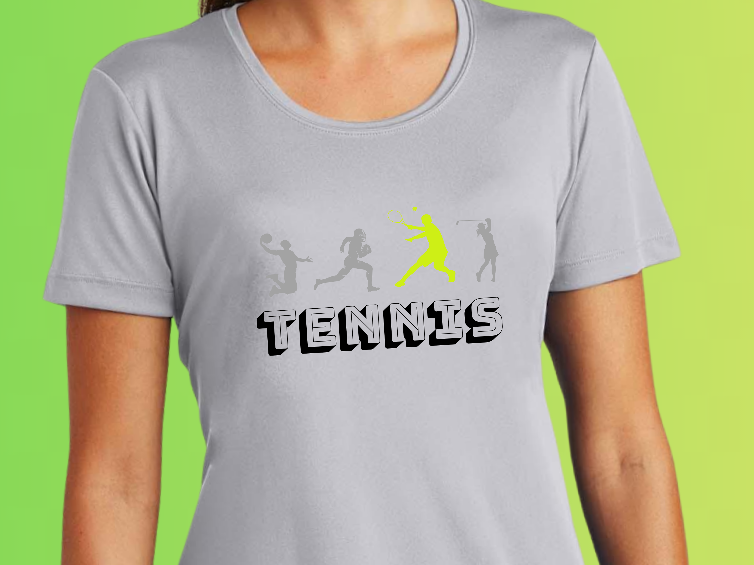 Tennis Ladies Competitor Tee - Sporty Activewear, Moisture Wicking, Fitness Shirt, Tennis Gift, Workout Tee, Athletic Top, Original Tennis Graphic product thumbnail image Tennis Ladies Competitor Tee - Sporty Activewear, Moisture Wicking, Fitness Shirt, Tennis Gift, Workout Tee, Athletic Top, Original Tennis Graphic product thumbnail image