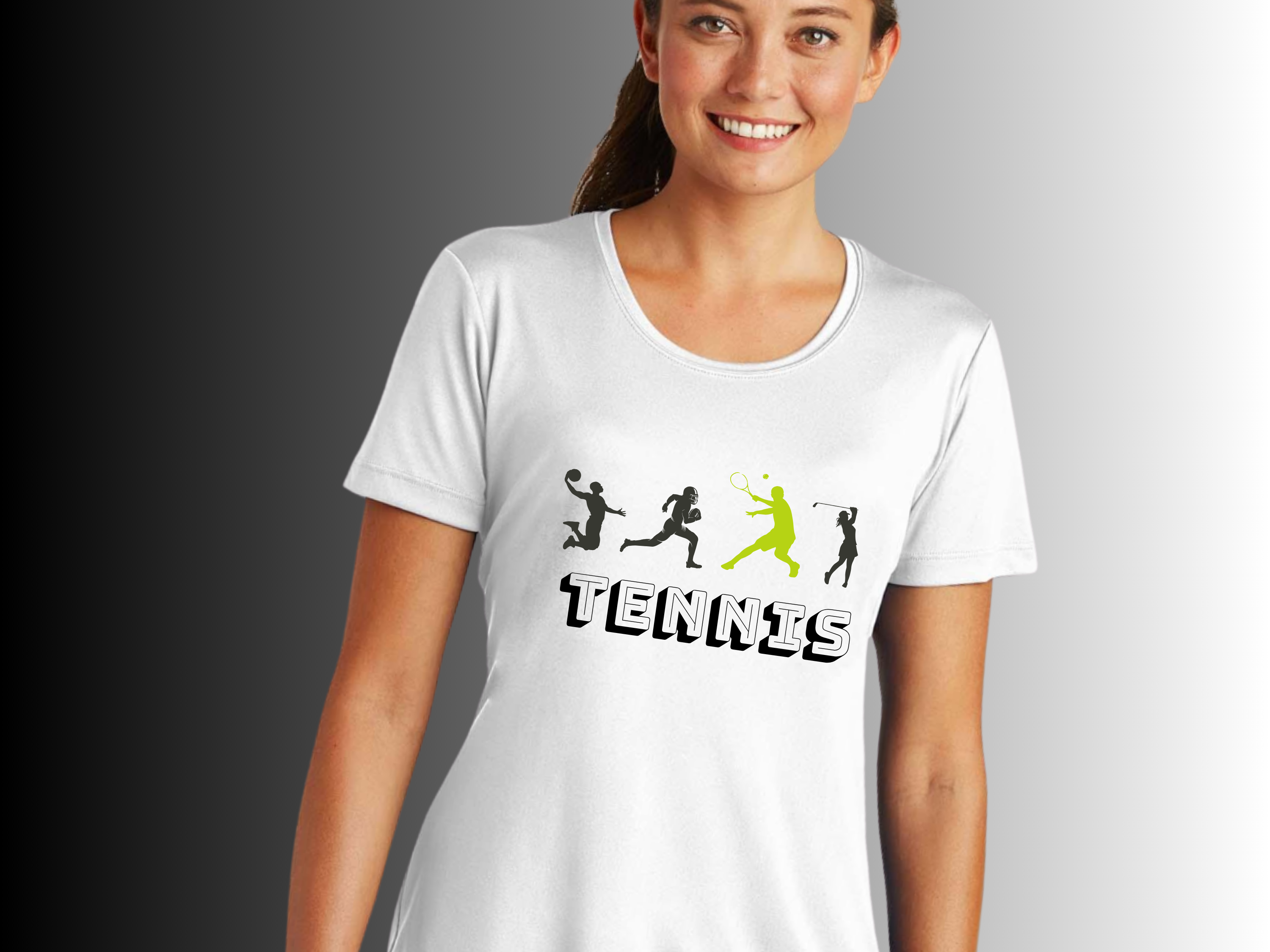 Tennis Ladies Competitor Tee - Sporty Activewear, Moisture Wicking, Fitness Shirt, Tennis Gift, Workout Tee, Athletic Top, Original Tennis Graphic product thumbnail image Tennis Ladies Competitor Tee - Sporty Activewear, Moisture Wicking, Fitness Shirt, Tennis Gift, Workout Tee, Athletic Top, Original Tennis Graphic product thumbnail image