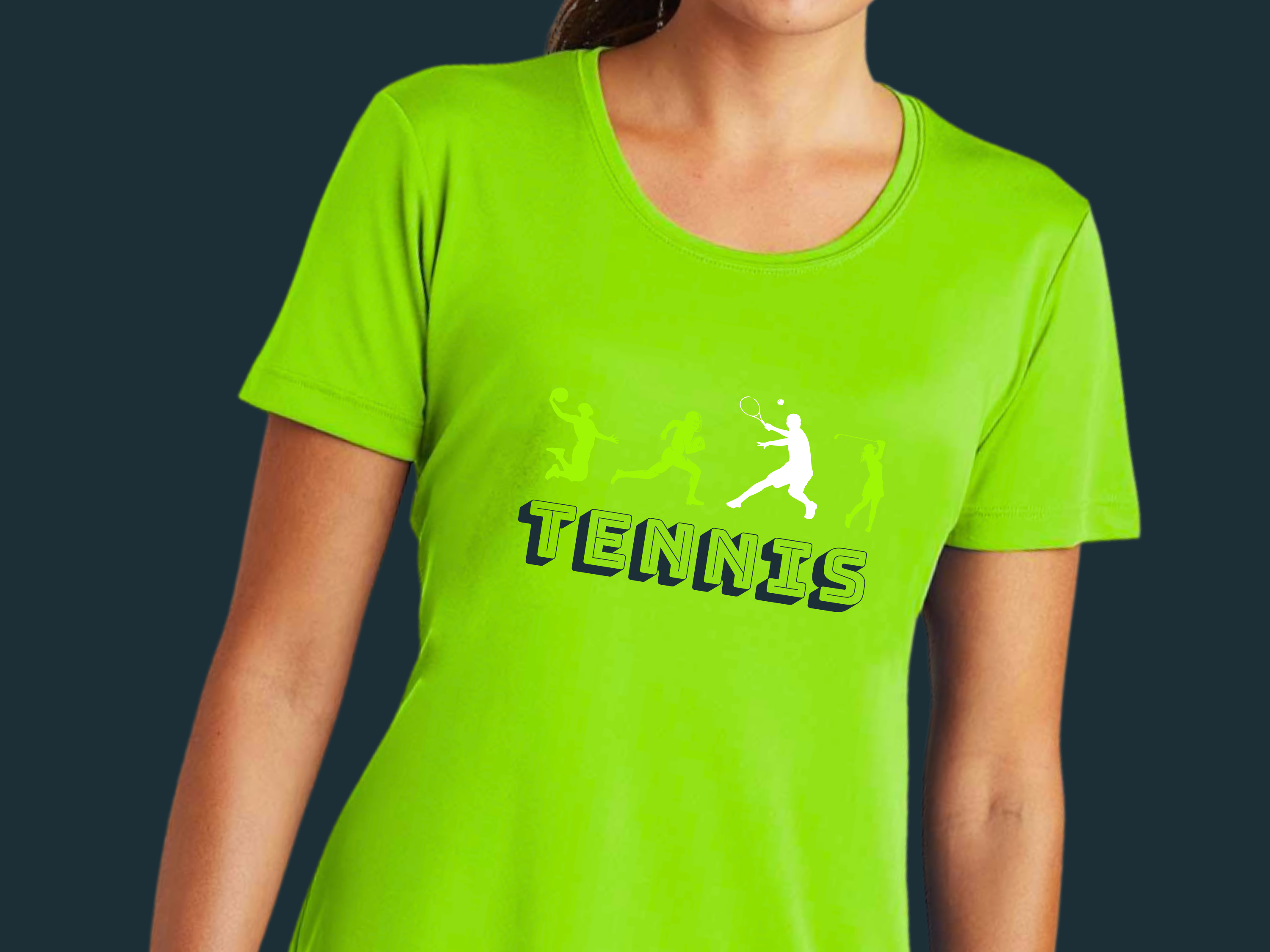 Tennis Ladies Competitor Tee - Sporty Activewear, Moisture Wicking, Fitness Shirt, Tennis Gift, Workout Tee, Athletic Top, Original Tennis Graphic product thumbnail image Tennis Ladies Competitor Tee - Sporty Activewear, Moisture Wicking, Fitness Shirt, Tennis Gift, Workout Tee, Athletic Top, Original Tennis Graphic product thumbnail image