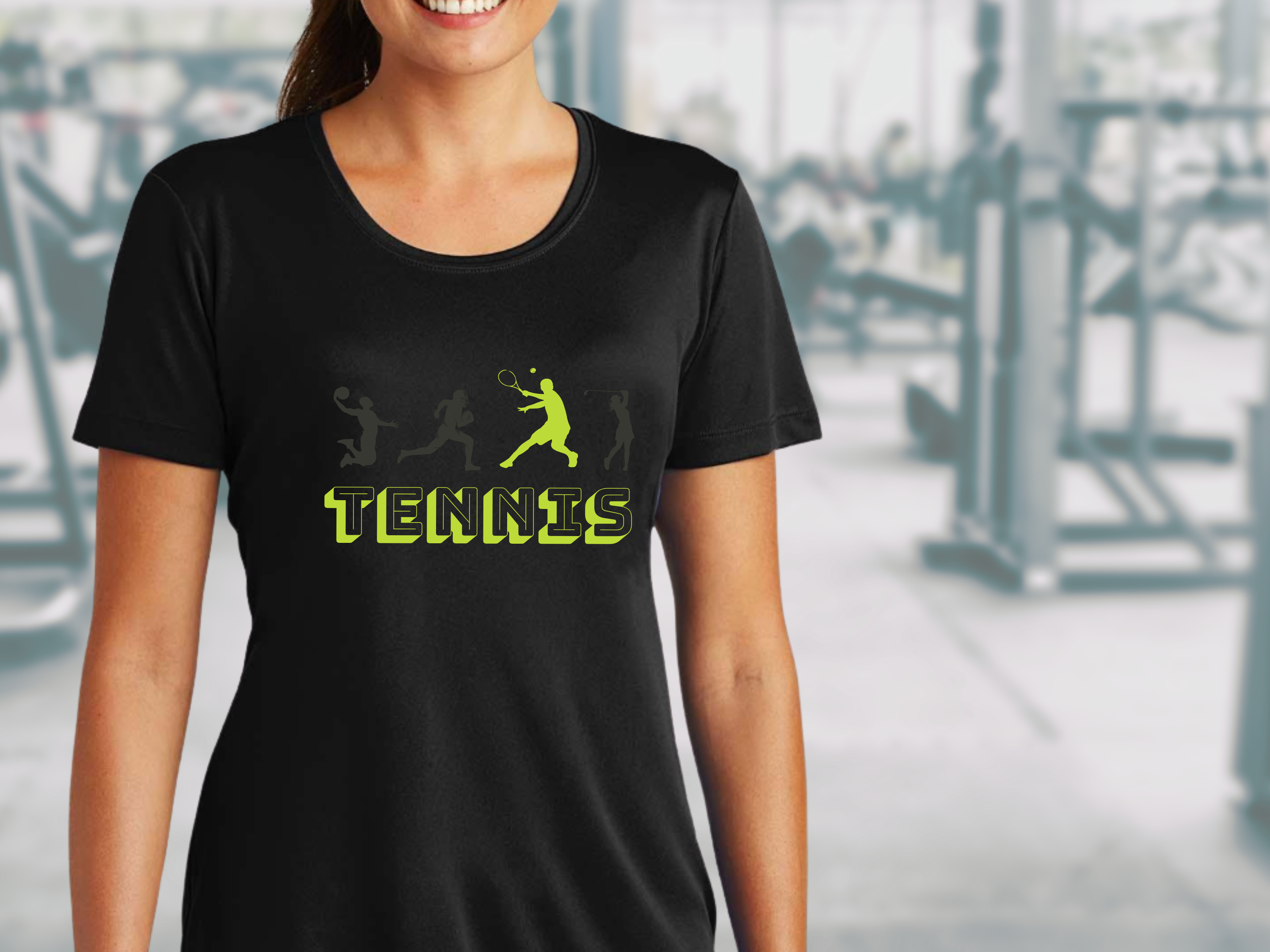 Tennis Ladies Competitor Tee - Sporty Activewear, Moisture Wicking, Fitness Shirt, Tennis Gift, Workout Tee, Athletic Top, Original Tennis Graphic product thumbnail image Tennis Ladies Competitor Tee - Sporty Activewear, Moisture Wicking, Fitness Shirt, Tennis Gift, Workout Tee, Athletic Top, Original Tennis Graphic product thumbnail image