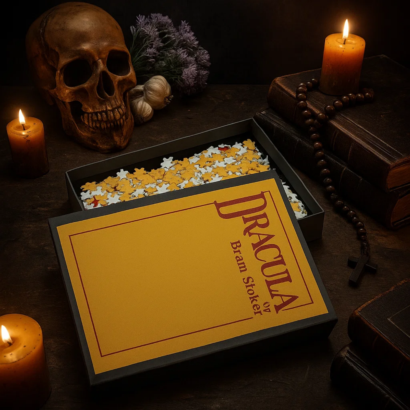 Dracula 1897 Jigsaw Puzzle / First Edition Cover + Augmented Reality product thumbnail image Dracula 1897 Jigsaw Puzzle / First Edition Cover + Augmented Reality product thumbnail image