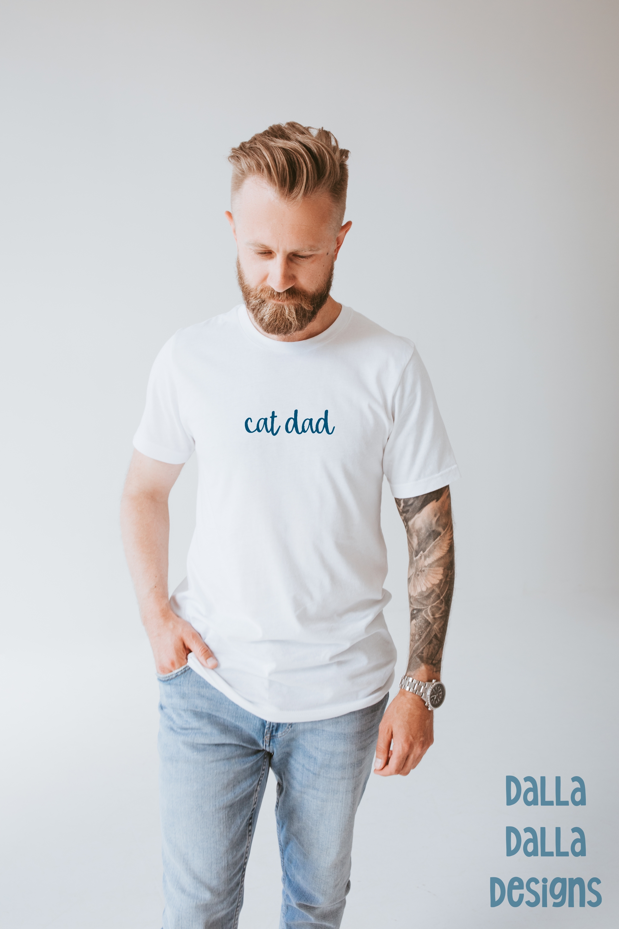 Cat Dad T-shirt, Funny Cat Lover Gift, Pet Owner Shirt, Father's Day Gift, Cute Cat T-Shirt product thumbnail image Cat Dad T-shirt, Funny Cat Lover Gift, Pet Owner Shirt, Father's Day Gift, Cute Cat T-Shirt product thumbnail image
