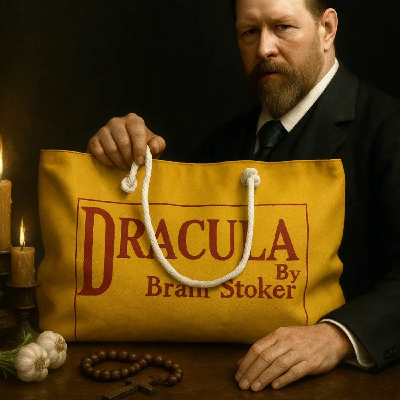 Dracula Weekender 1897 Bag / Fashion Style / Gothic Travel Tote product thumbnail image Dracula Weekender 1897 Bag / Fashion Style / Gothic Travel Tote product thumbnail image