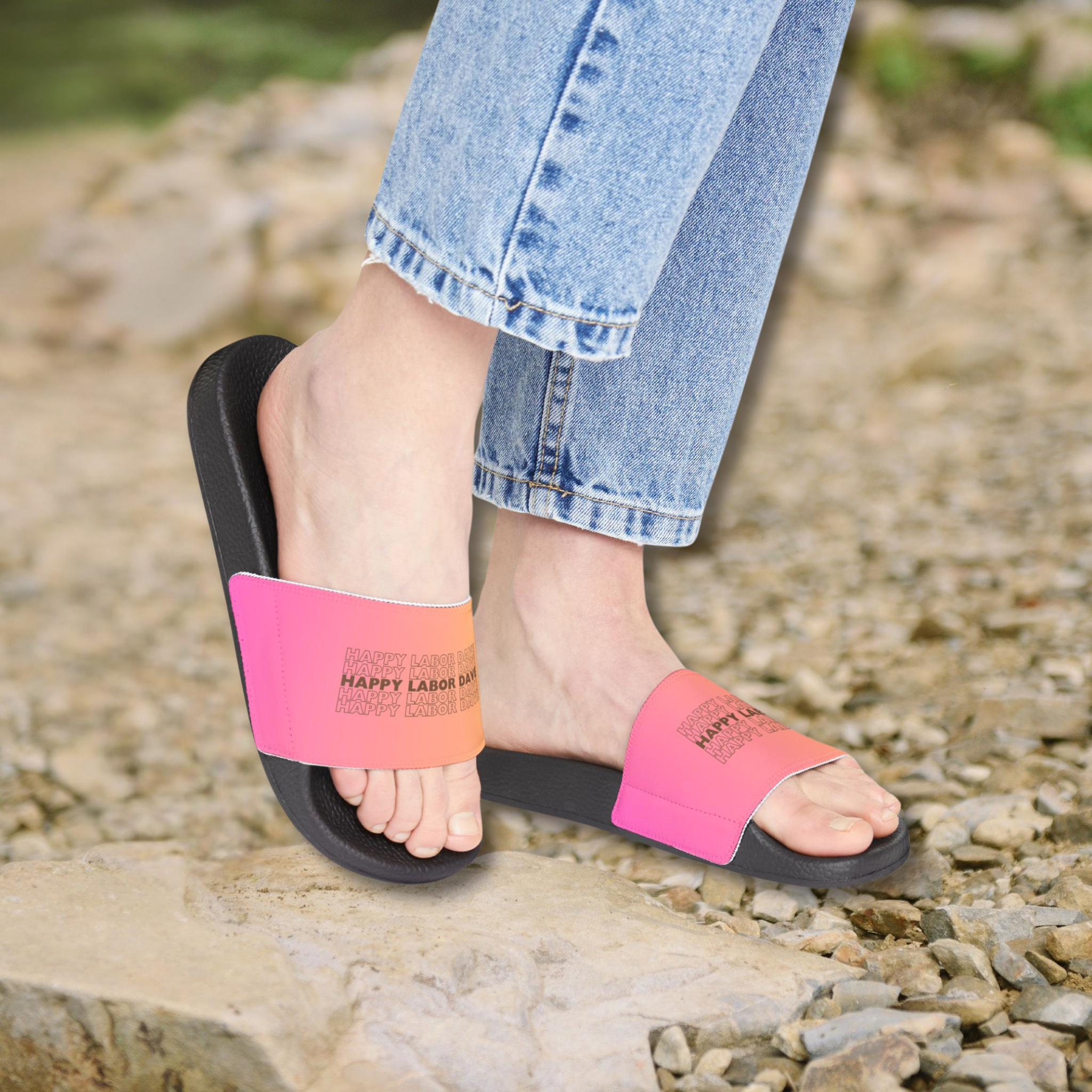 DAVE Fade Slide Sandals - Perfect for The Gorge Showers!