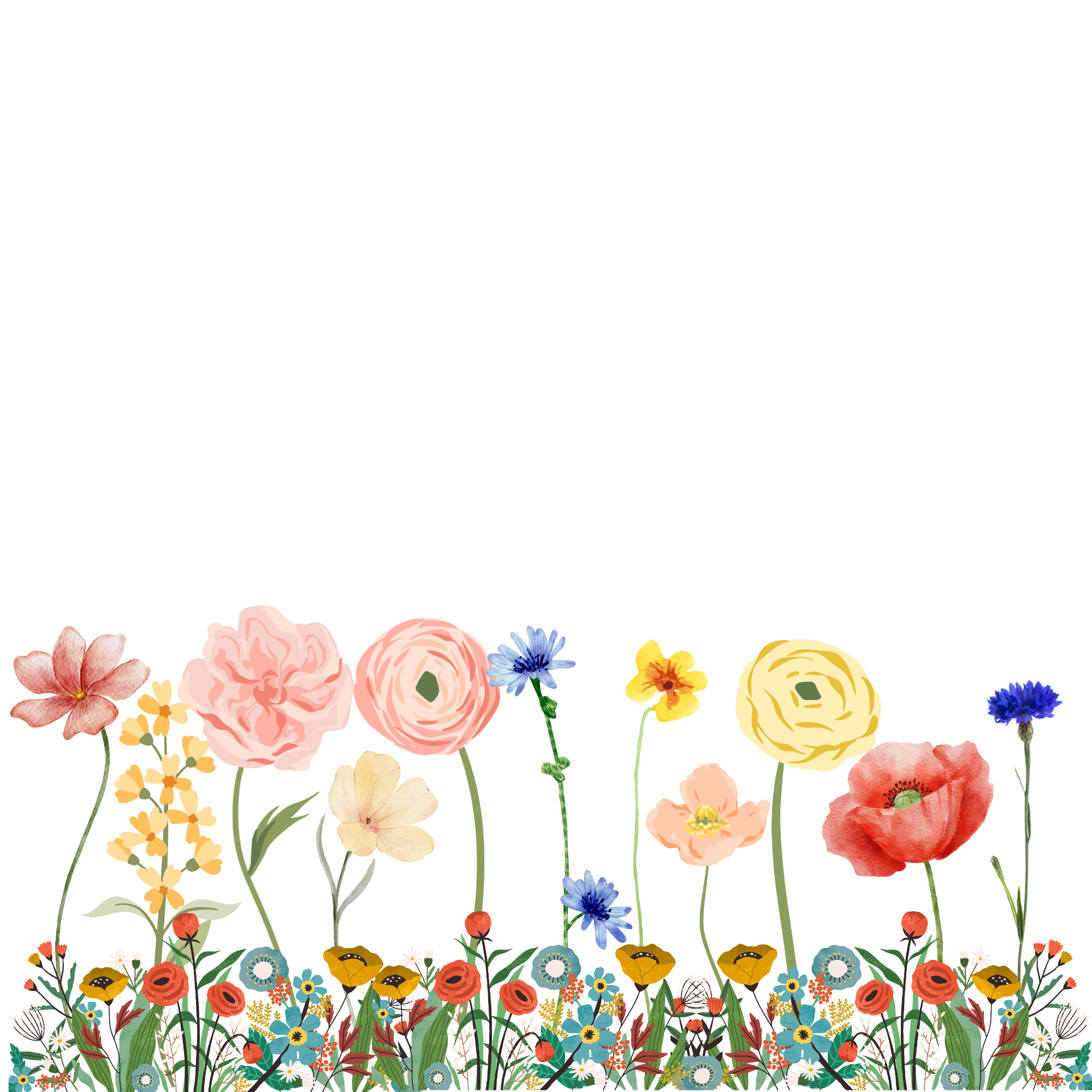 Custom Family Bouquet Canvas | Personalized Grandma's Garden Gift with Grandkids Names | Mom's Wildflowers Art | Cottagecore Mother's Day Gift product thumbnail image