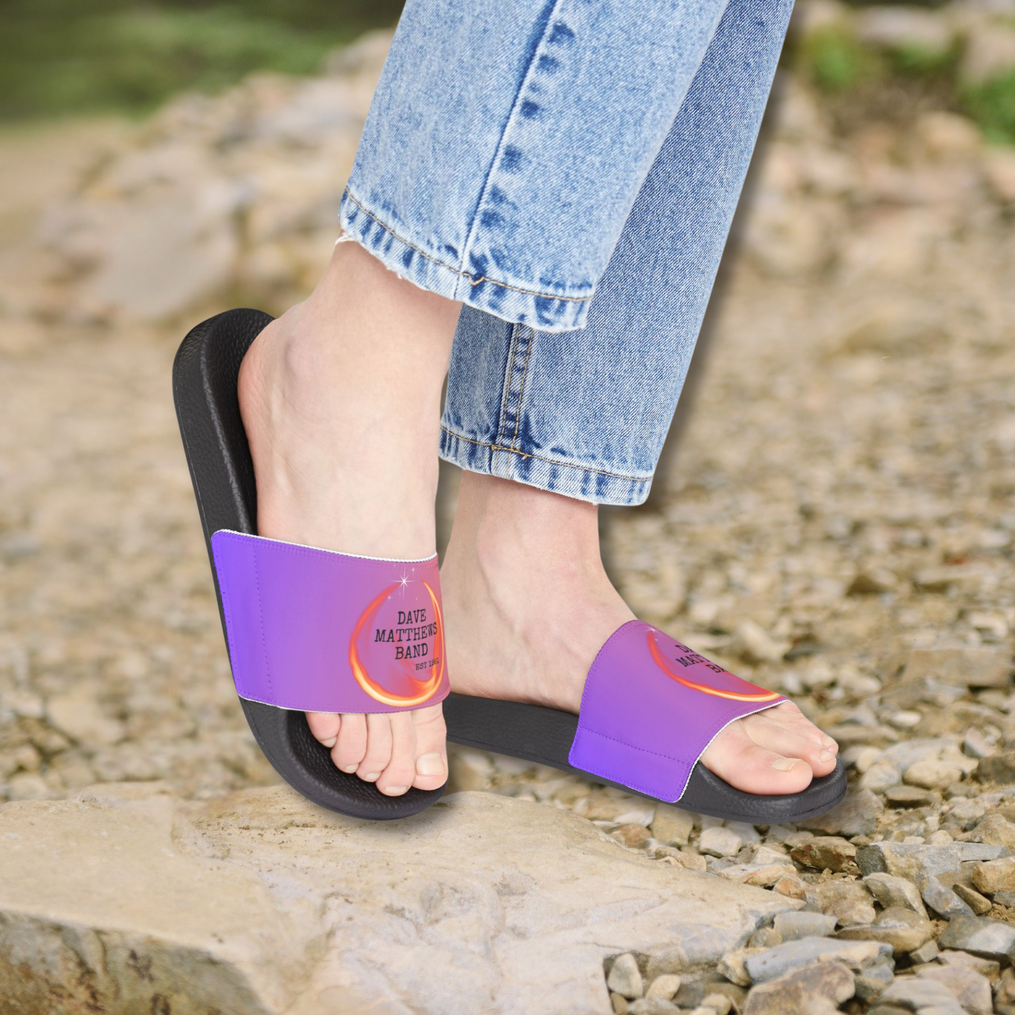 Dave Matthews Band Established 1991 Slide Sandals - Perfect for The Gorge Showers!