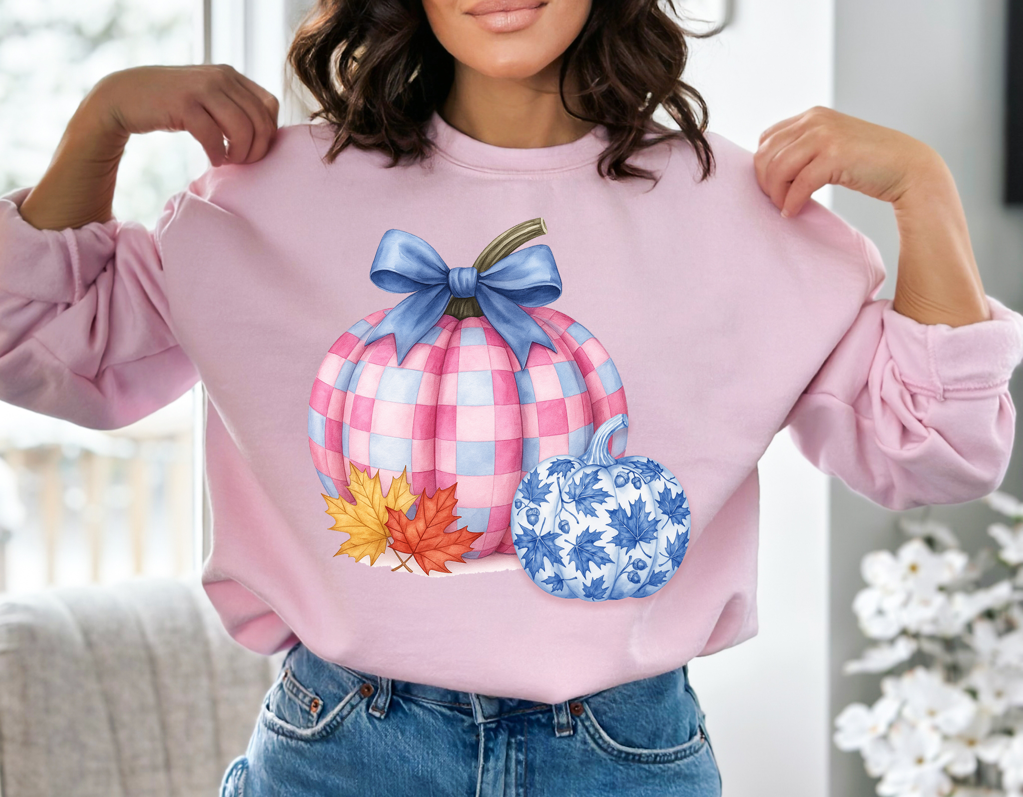 Fall Pumpkin Sweatshirt Cozy Autumn Crewneck, Pumpkin Spice & Thanksgiving Sweater, Cozy Season Sweatshirt, Halloween Fall Gift product thumbnail image Fall Pumpkin Sweatshirt Cozy Autumn Crewneck, Pumpkin Spice & Thanksgiving Sweater, Cozy Season Sweatshirt, Halloween Fall Gift product thumbnail image