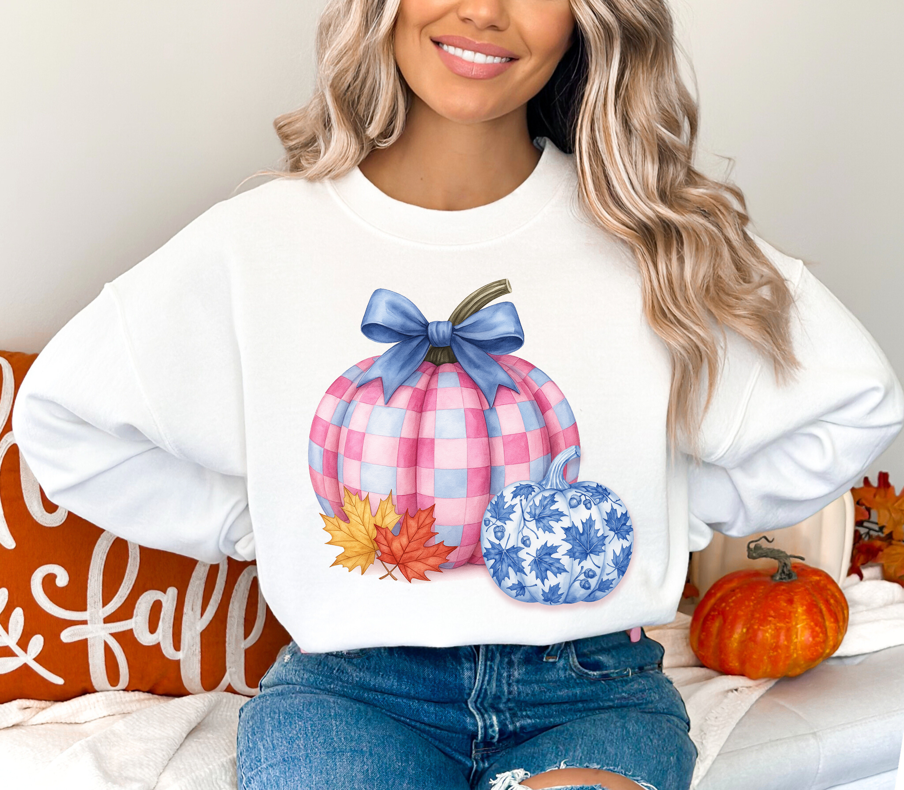 Fall Pumpkin Sweatshirt Cozy Autumn Crewneck, Pumpkin Spice & Thanksgiving Sweater, Cozy Season Sweatshirt, Halloween Fall Gift product thumbnail image Fall Pumpkin Sweatshirt Cozy Autumn Crewneck, Pumpkin Spice & Thanksgiving Sweater, Cozy Season Sweatshirt, Halloween Fall Gift product thumbnail image