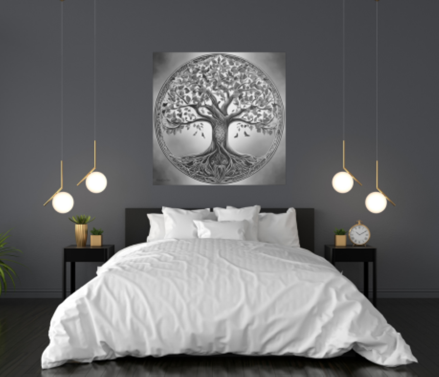 Tree of Life Stretched Tailored Canvasses Art, Modern Home Decor, Nature Wall Art, Gift for Nature Lovers, Black and White Canvas product thumbnail image Tree of Life Stretched Tailored Canvasses Art, Modern Home Decor, Nature Wall Art, Gift for Nature Lovers, Black and White Canvas product thumbnail image