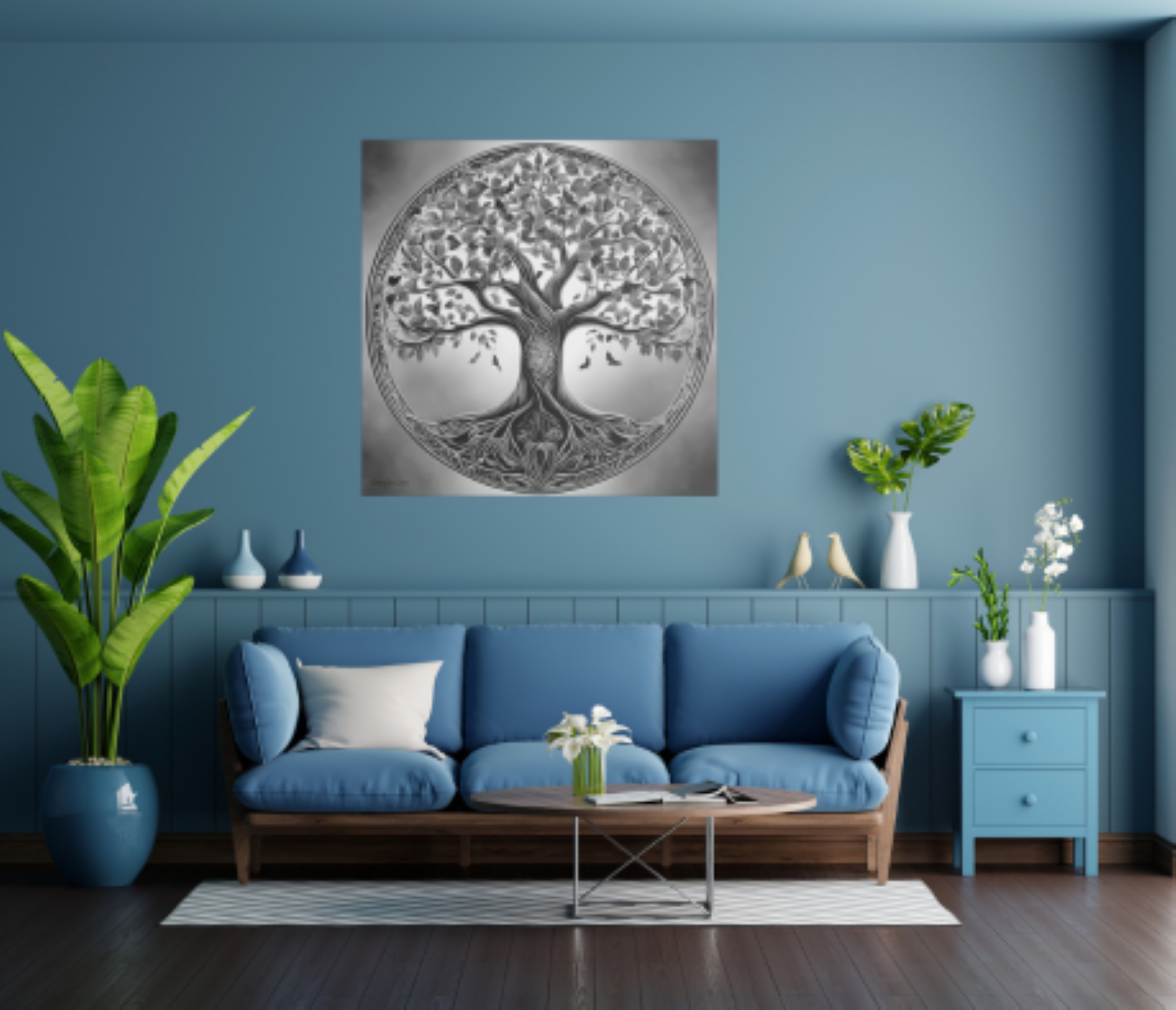 Tree of Life Stretched Tailored Canvasses Art, Modern Home Decor, Nature Wall Art, Gift for Nature Lovers, Black and White Canvas product thumbnail image Tree of Life Stretched Tailored Canvasses Art, Modern Home Decor, Nature Wall Art, Gift for Nature Lovers, Black and White Canvas product thumbnail image