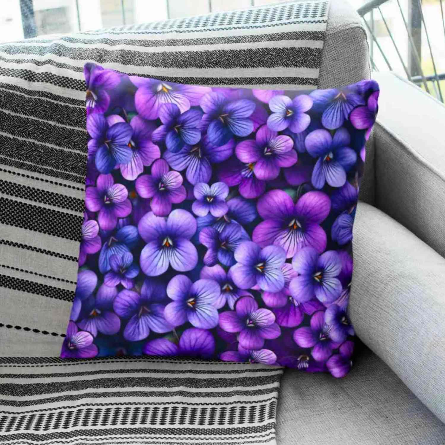 Vibrant Floral Pillowcase | Cozy Home Décor, Gift for Her, Bedroom Accent, Flower Print, Spring Decor product thumbnail image