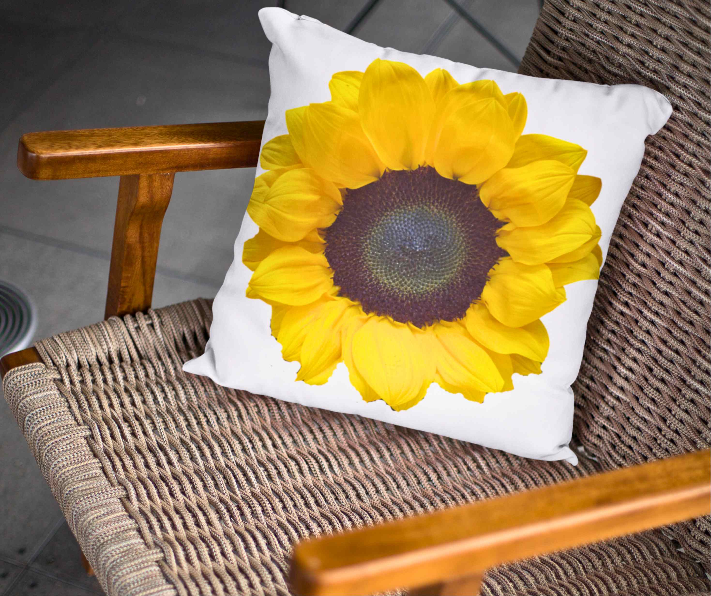Yellow Sunflower Pillowcase, Floral Home Decor, Spring &amp; Summer Cushion, Gift for Garden Lovers, Relaxing Romantic Bedroom Accent product thumbnail image
