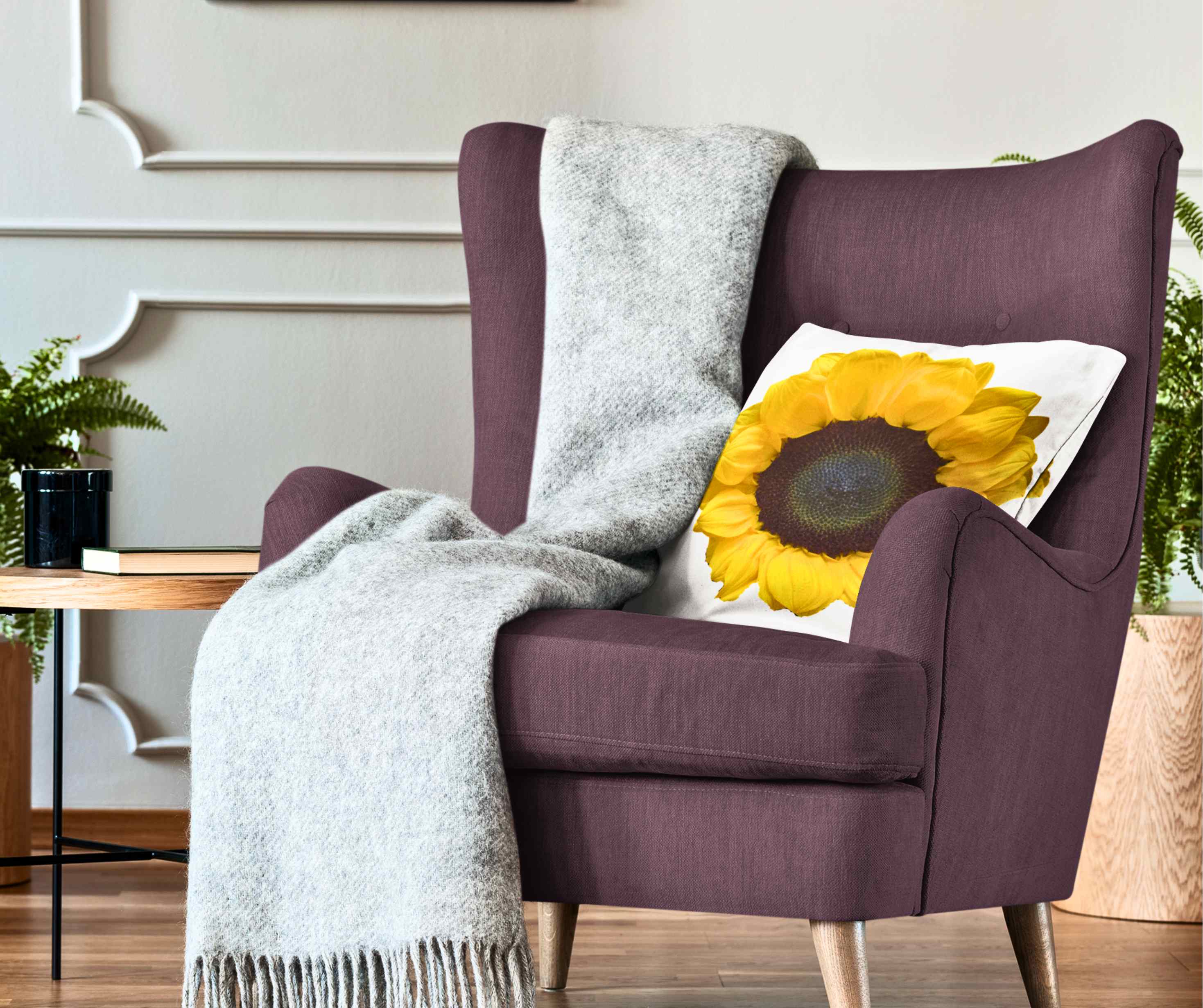 Yellow Sunflower Pillowcase, Floral Home Decor, Spring &amp; Summer Cushion, Gift for Garden Lovers, Relaxing Romantic Bedroom Accent product thumbnail image