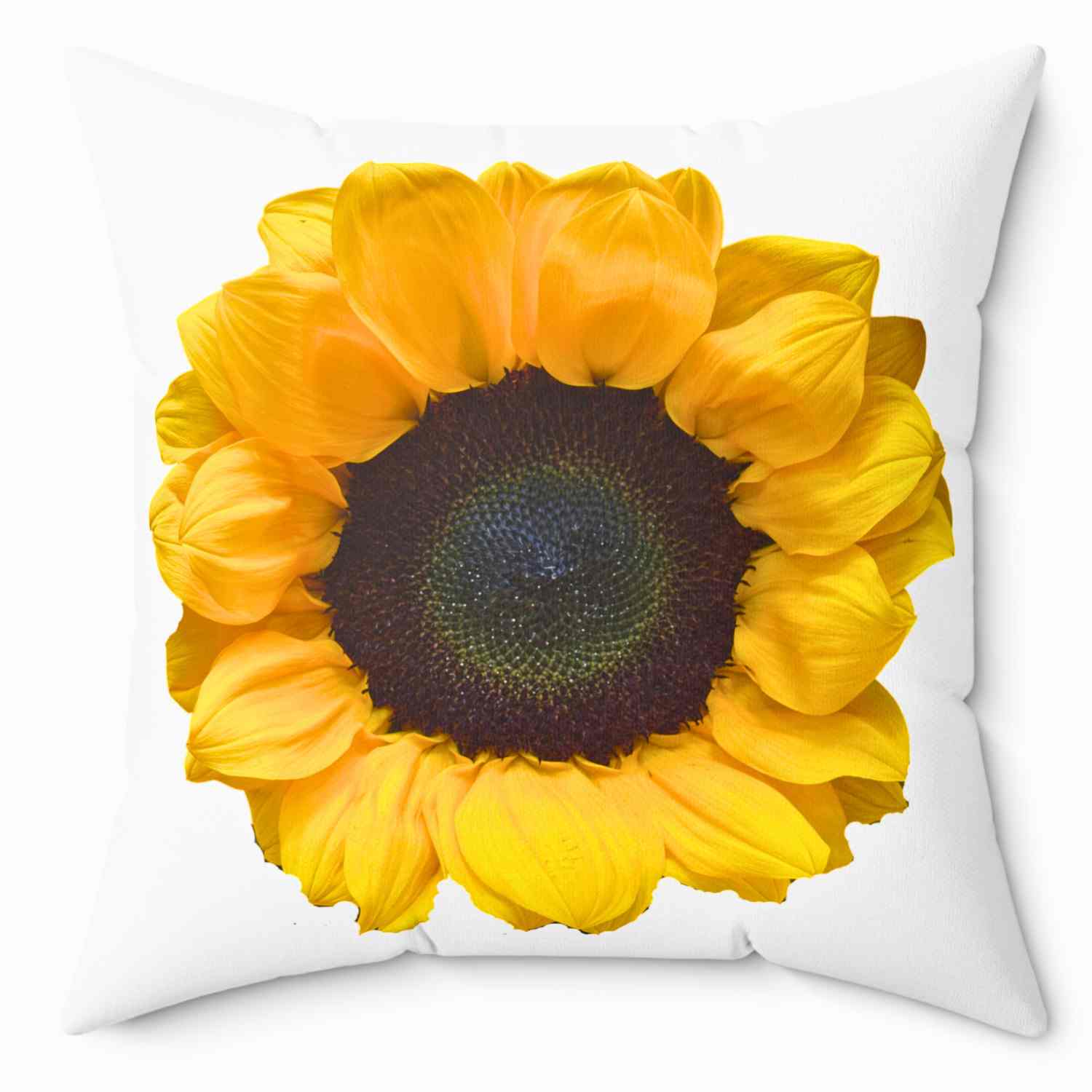 Yellow Sunflower Pillowcase, Floral Home Decor, Spring &amp; Summer Cushion, Gift for Garden Lovers, Relaxing Romantic Bedroom Accent product thumbnail image