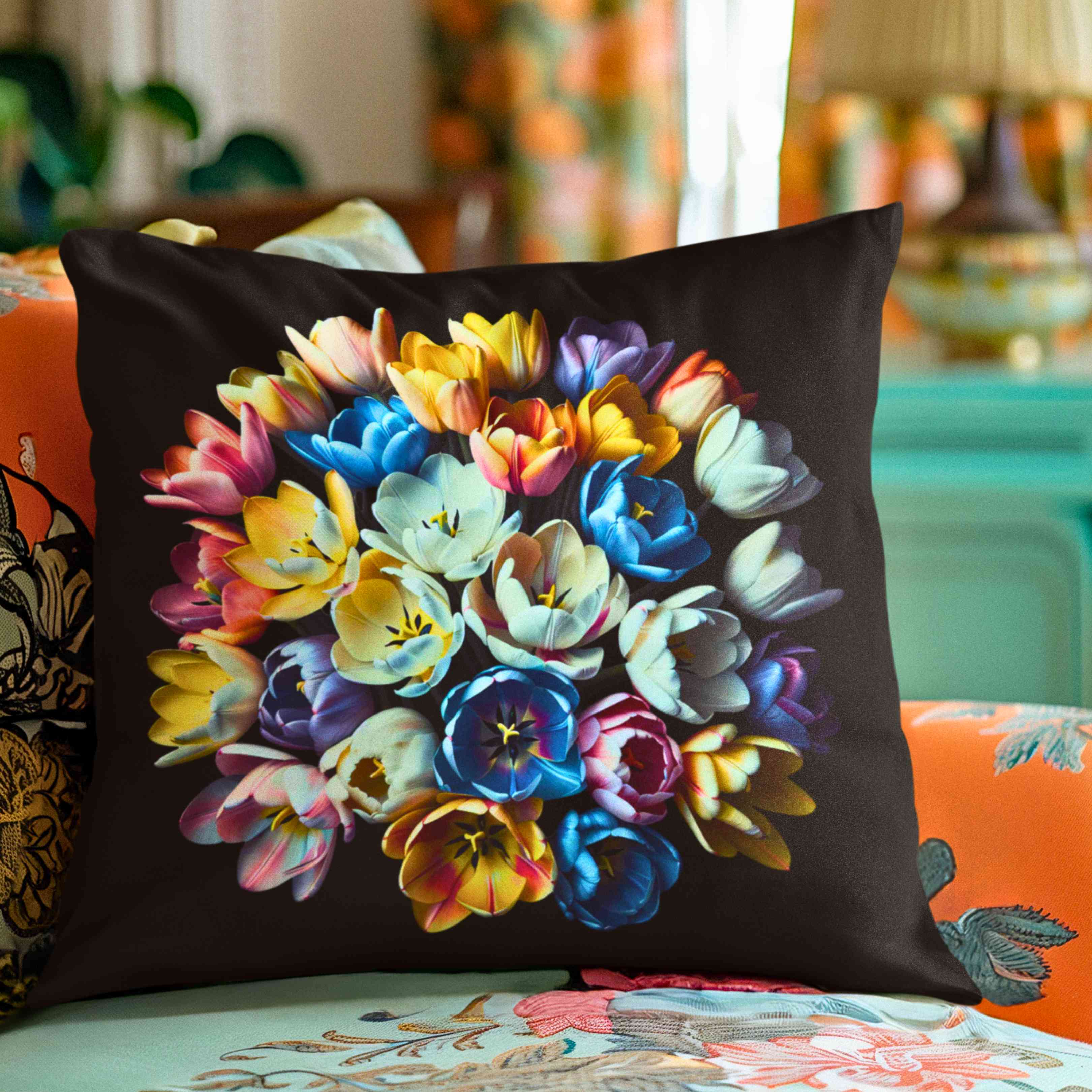 Floral Dream Pillowcase - Decorative Cushion Cover, Flower Print Decor, Cozy Home Accent, Gift for Friends, Spring Decor Floral Dream Pillowcase - Decorative Cushion Cover, Flower Print Decor, Cozy Home Accent, Gift for Friends, Spring Decor